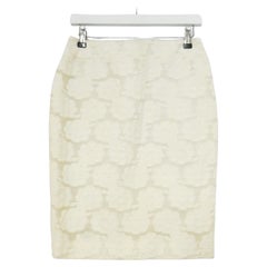 Chanel Cruise 2009 Camelia Burn Out Organza Pencil Skirt