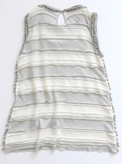 Chanel Cruise 2009 Pearl & Leather Trim Top