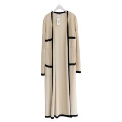 Chanel Cruise 2010 10C Cream & Black Cardigan Coat