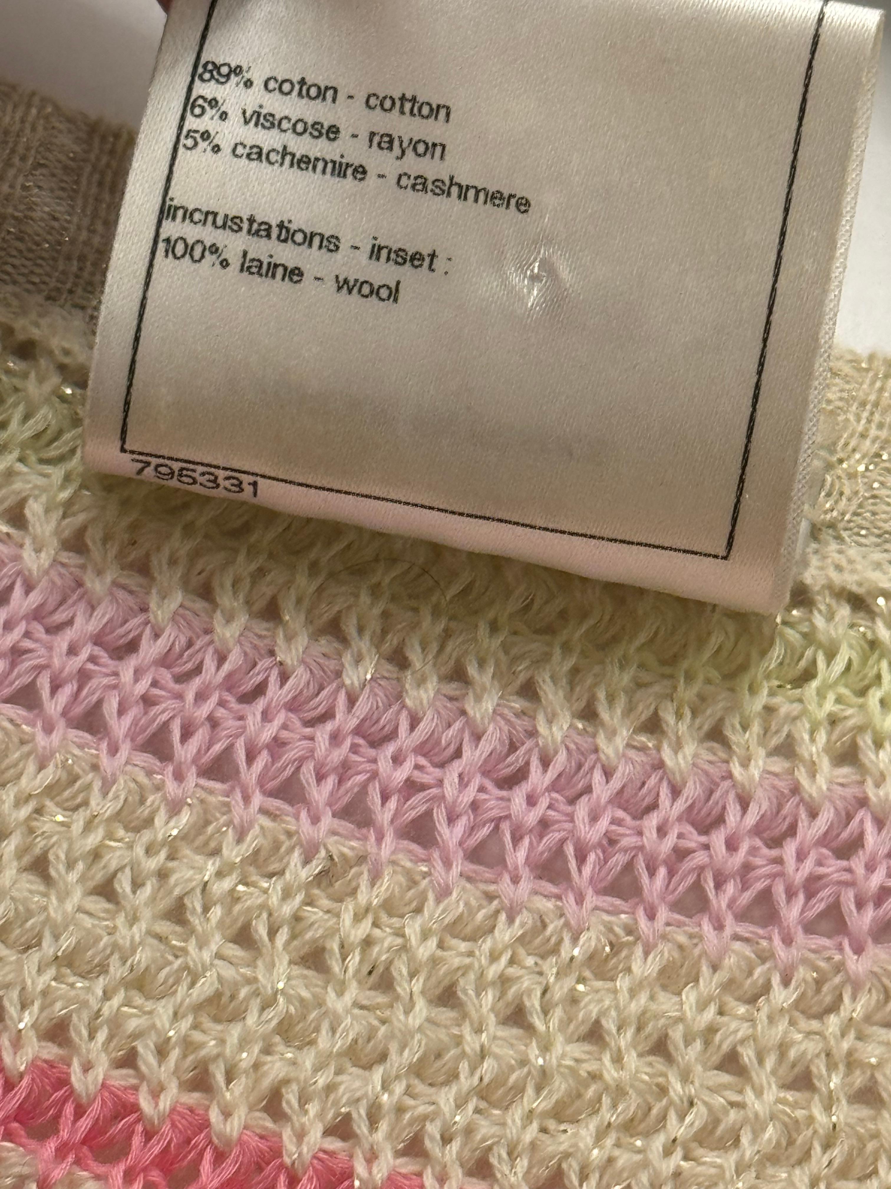 Chanel Cruise 2011 Parigi Saint Tropez colori pastello passerella cardigan lungo in vendita 7