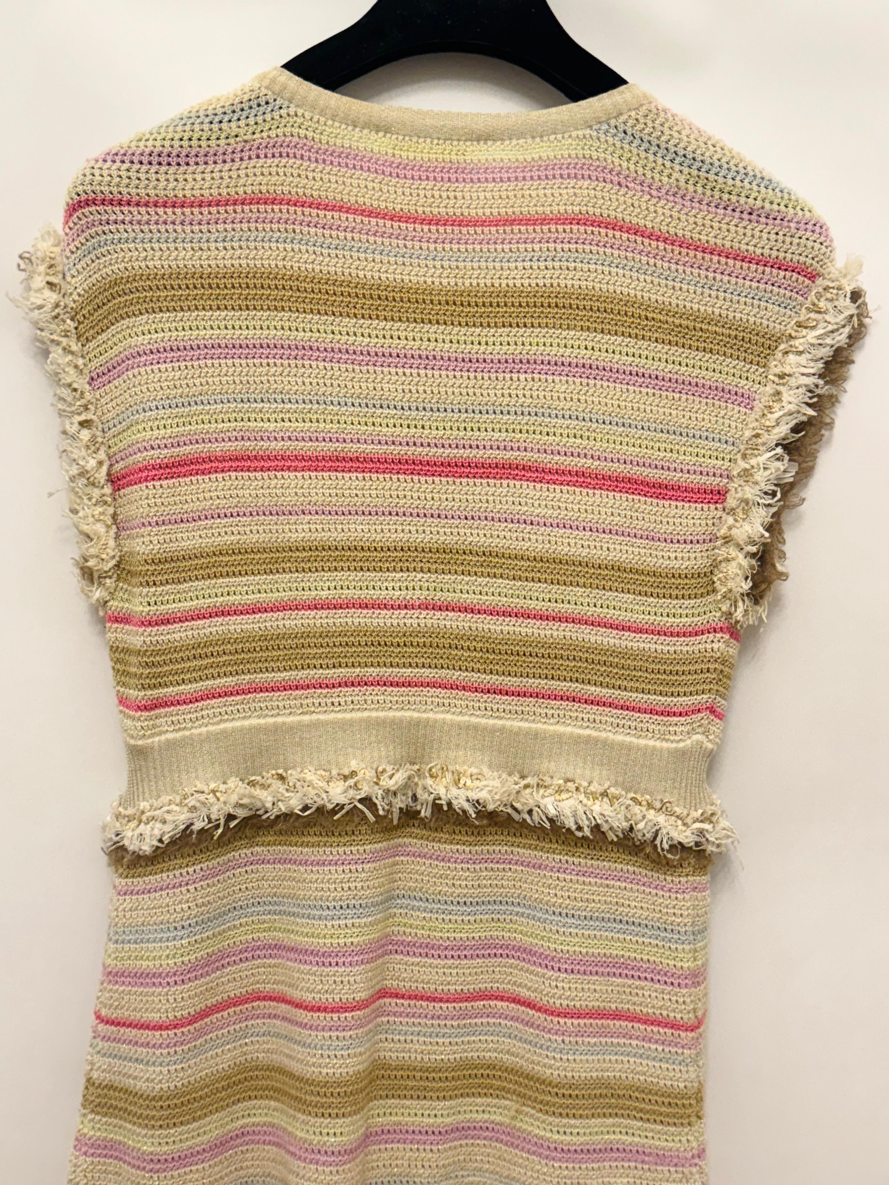 Chanel Cruise 2011 Parigi Saint Tropez colori pastello passerella cardigan lungo in vendita 9