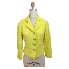Chanel Cruise 2012 Runway Look 1 Yellow Bouclé Tweed Jacket