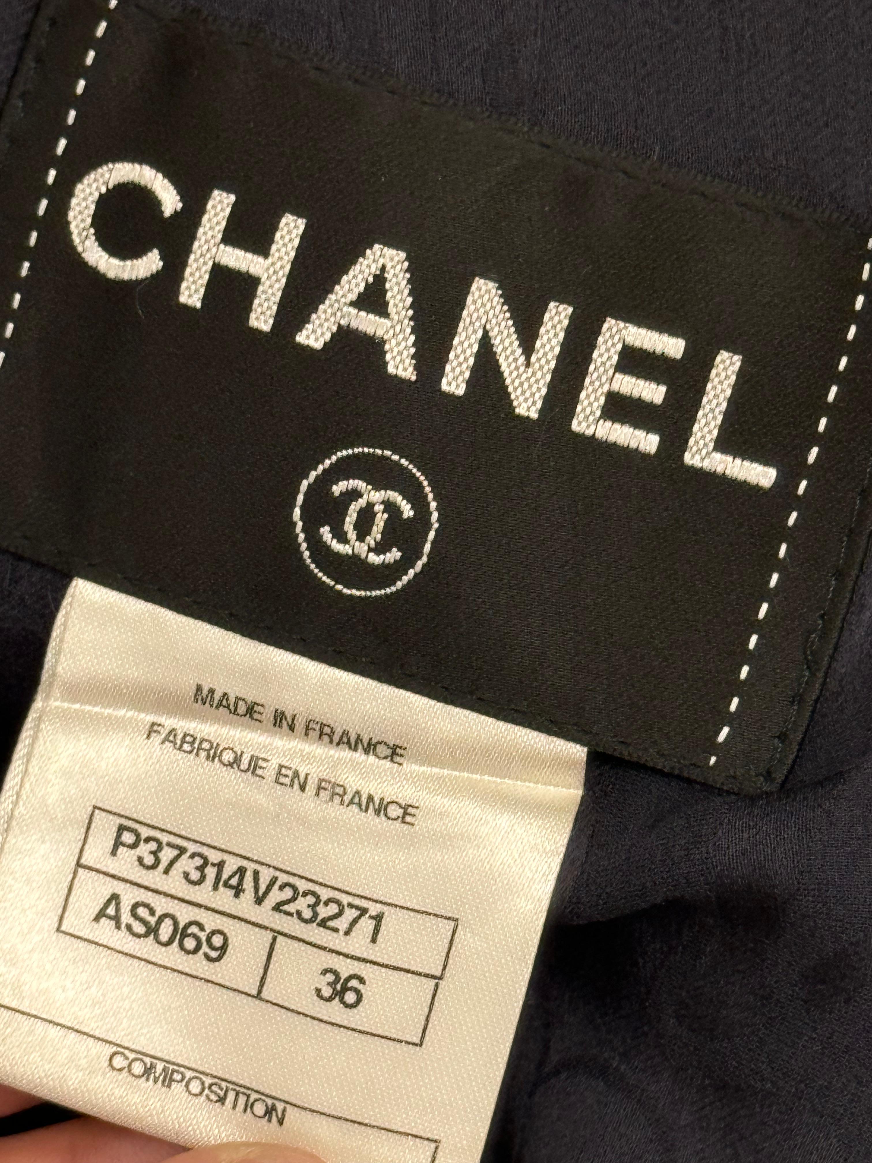 Giacca Chanel Cruise 2013 Paris Versailles in lino in vendita 4