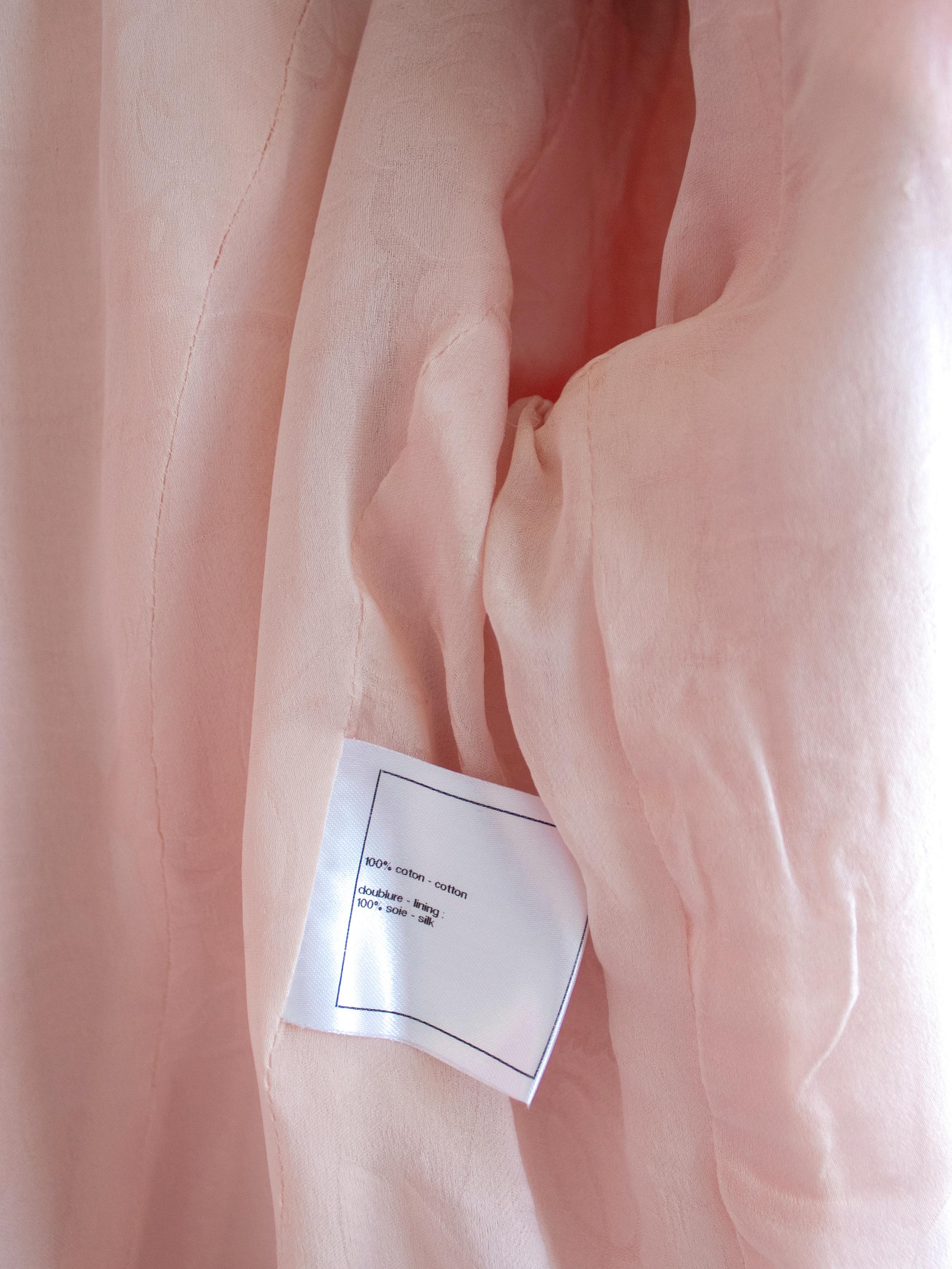 Chanel Cruise 2013 Versailles Pink Camellia 13C Long Tweed Braided Jacket Coat 6