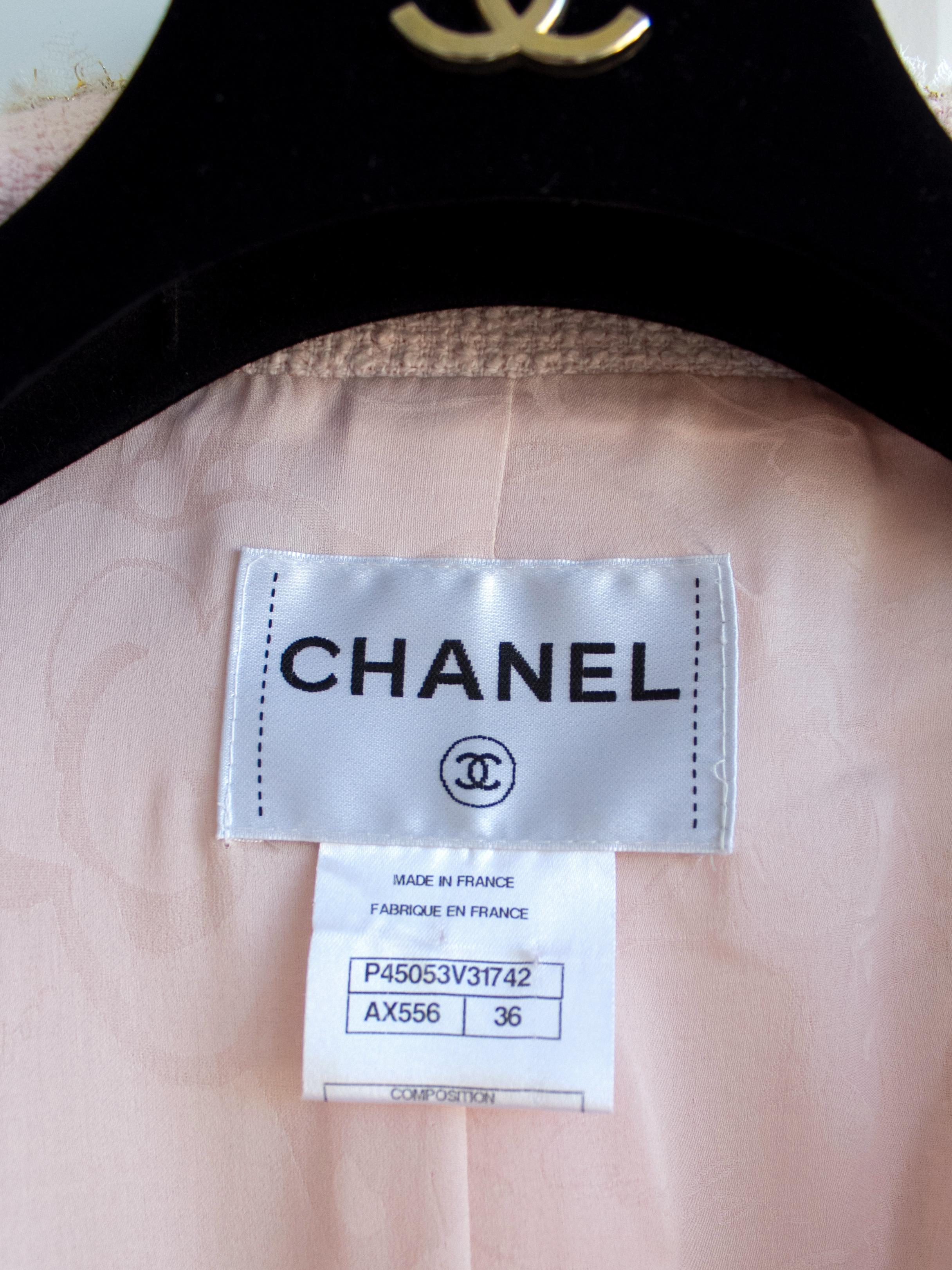 Chanel Cruise 2013 Versailles Pink Camellia 13C Long Tweed Braided Jacket Coat 5