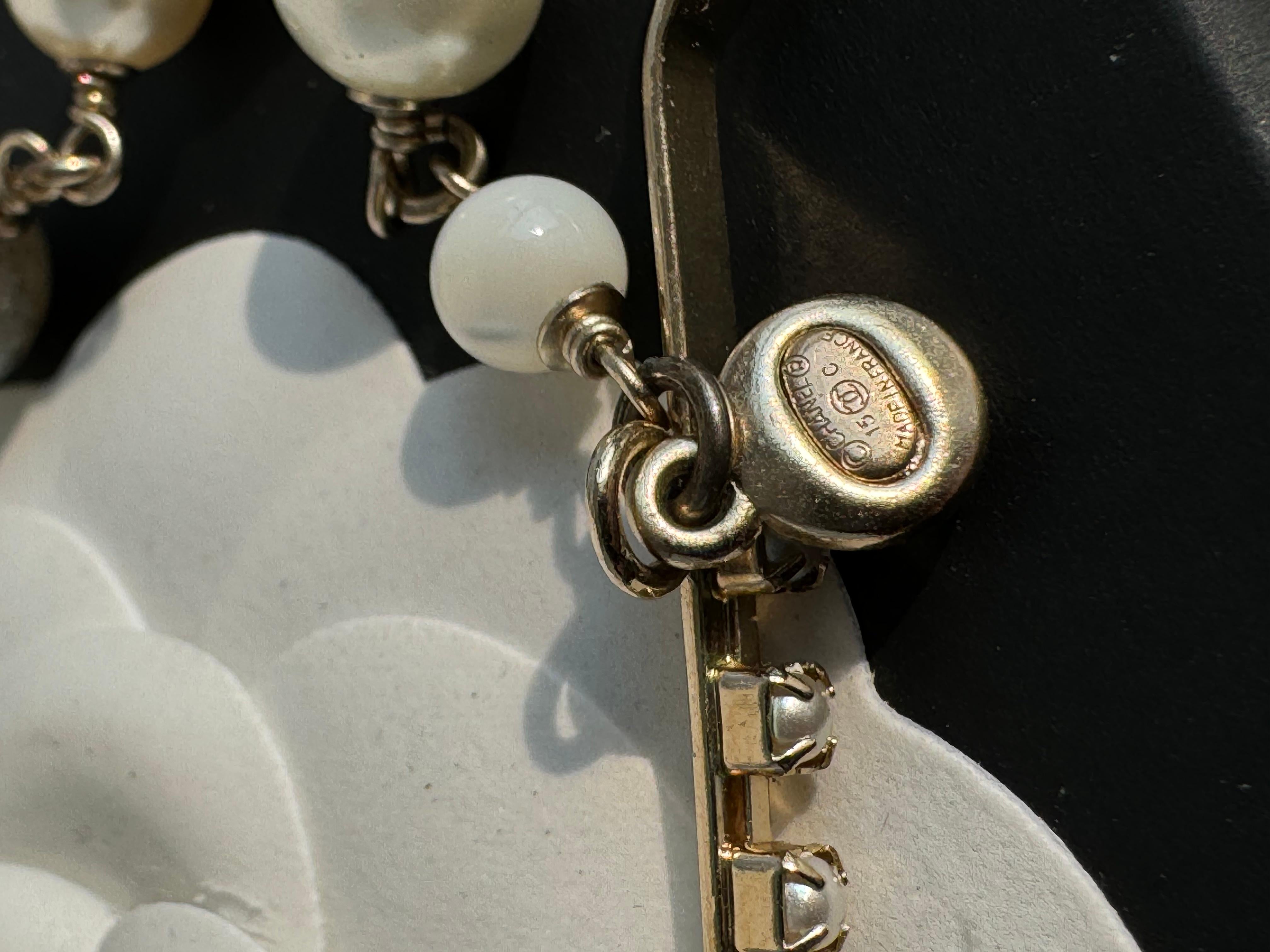 Chanel Cruise 2015 Dubai Gold Perle Labradorit Perle Perlen Kette Kopfband 15C Tiara 8