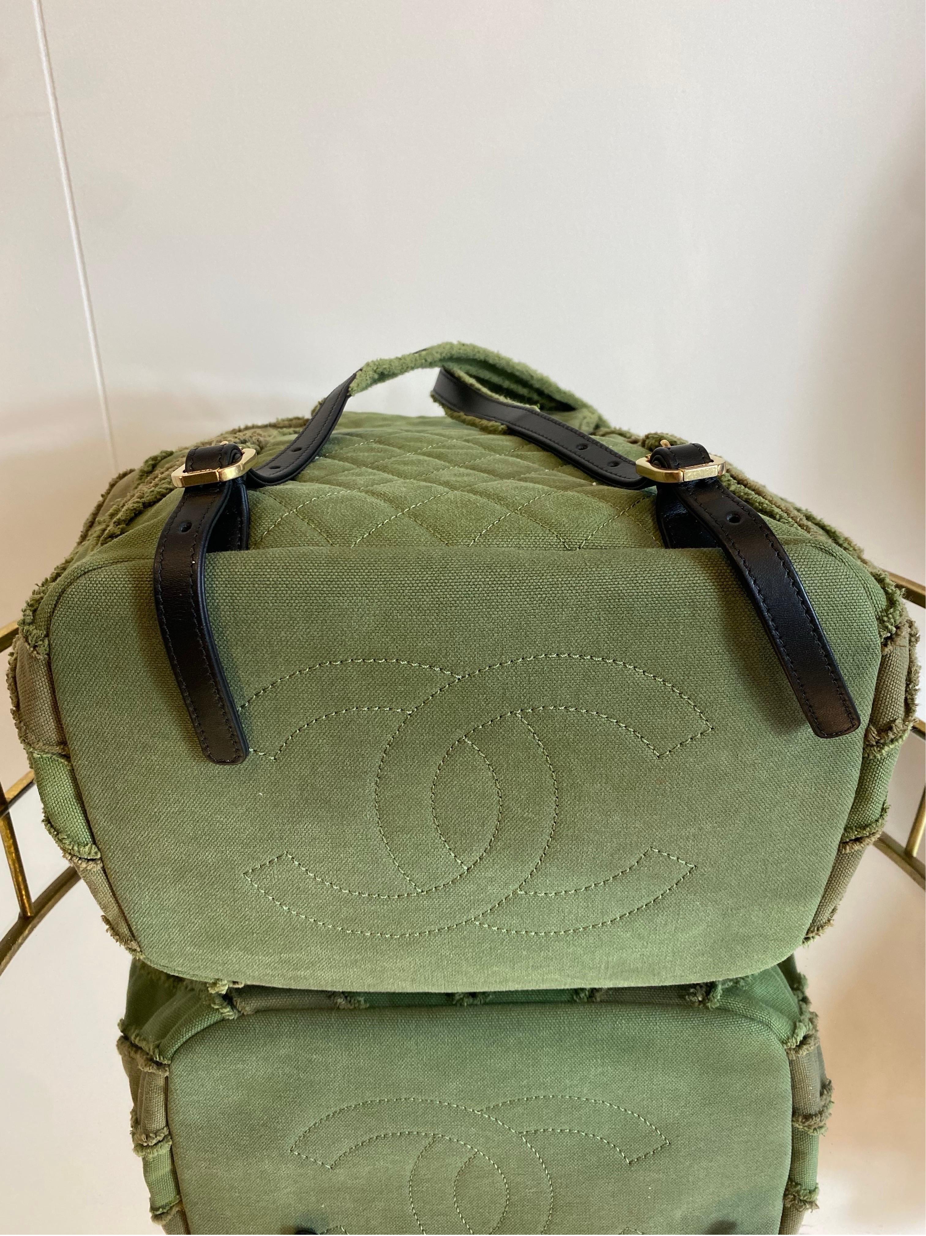 Chanel Cruise 2017 green Cuba Backpack For Sale 6