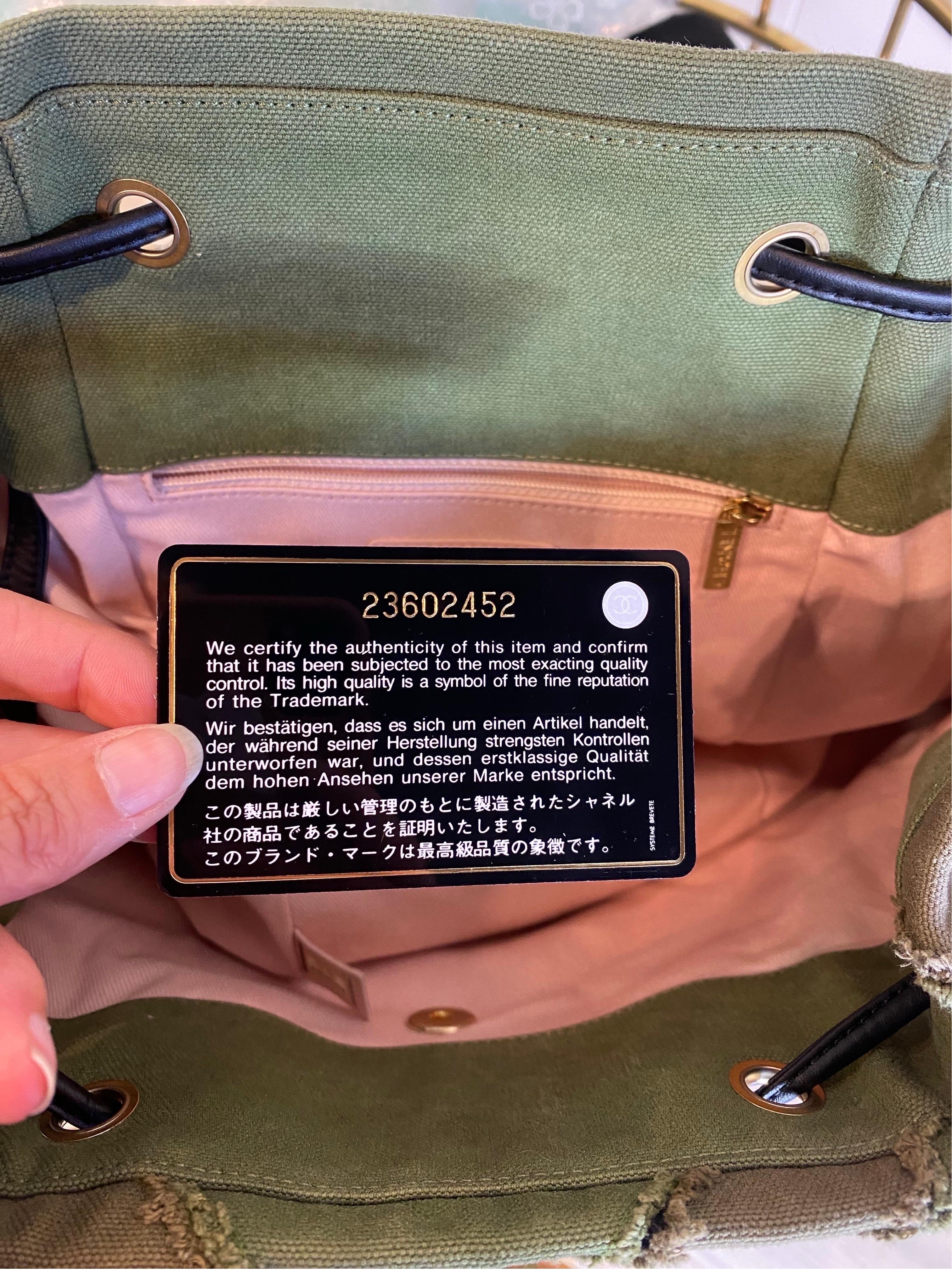 Chanel Cruise 2017 green Cuba Backpack For Sale 8