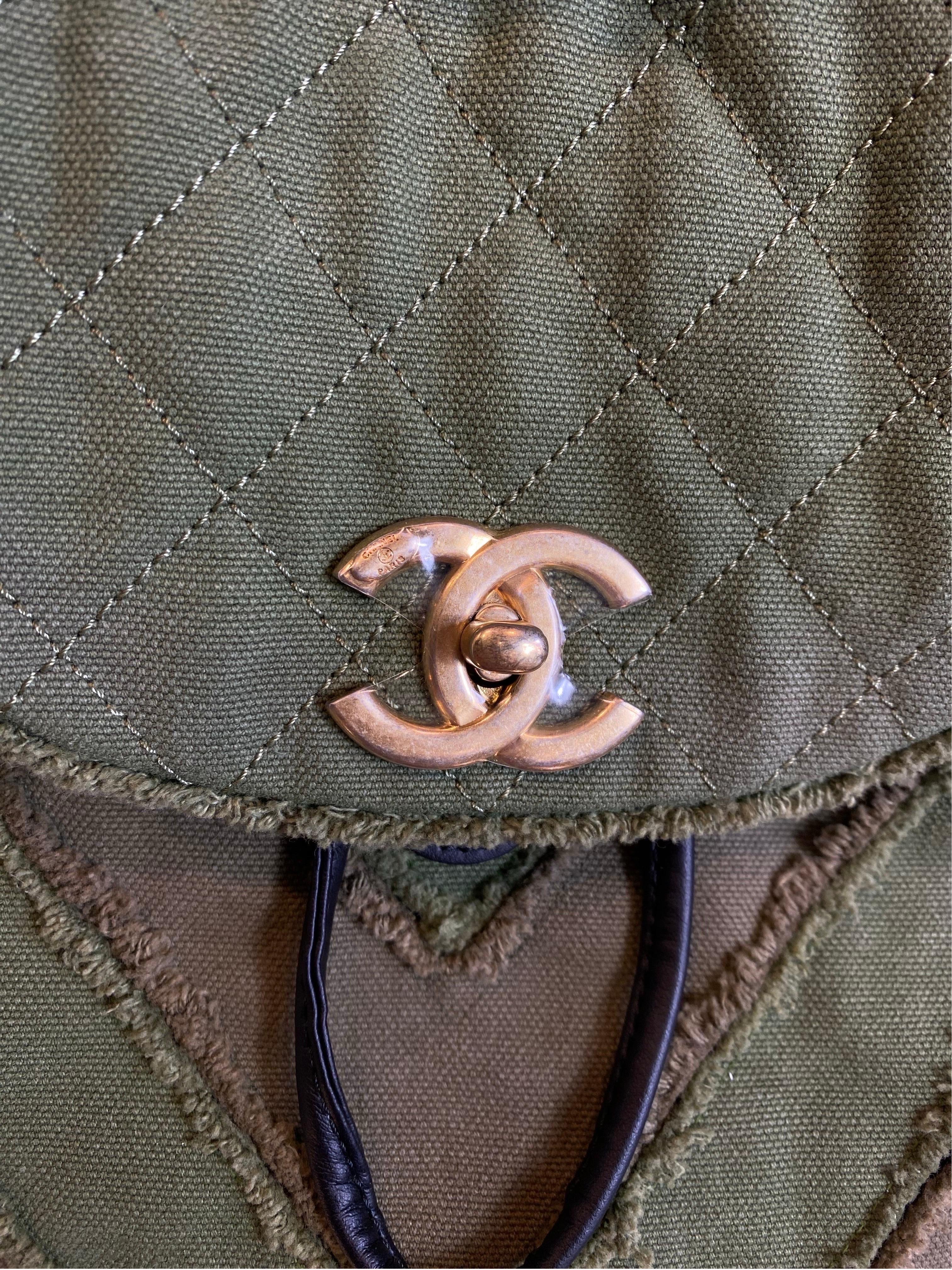 Women's or Men's Chanel Cruise 2017 green Cuba Backpack