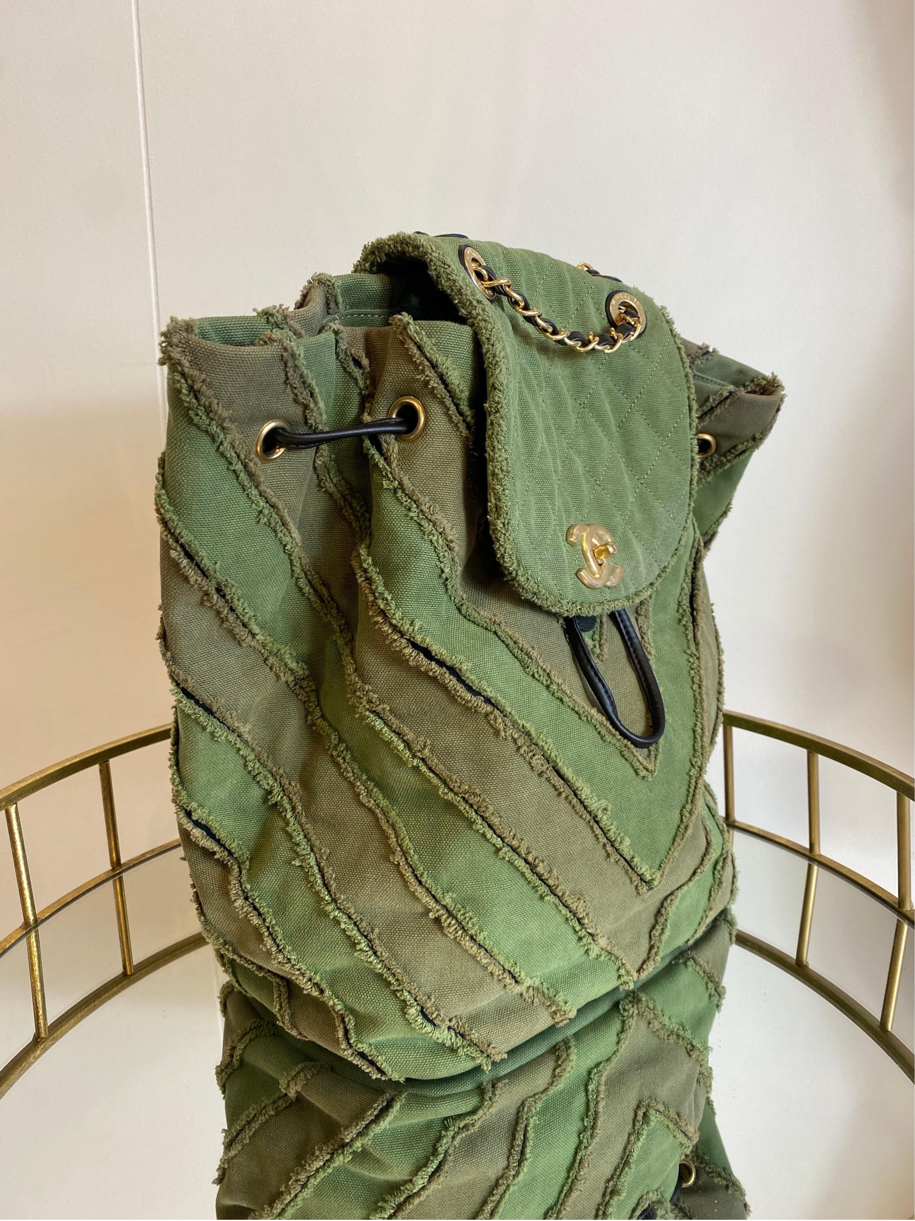 Chanel Cruise 2017 green Cuba Backpack For Sale 3