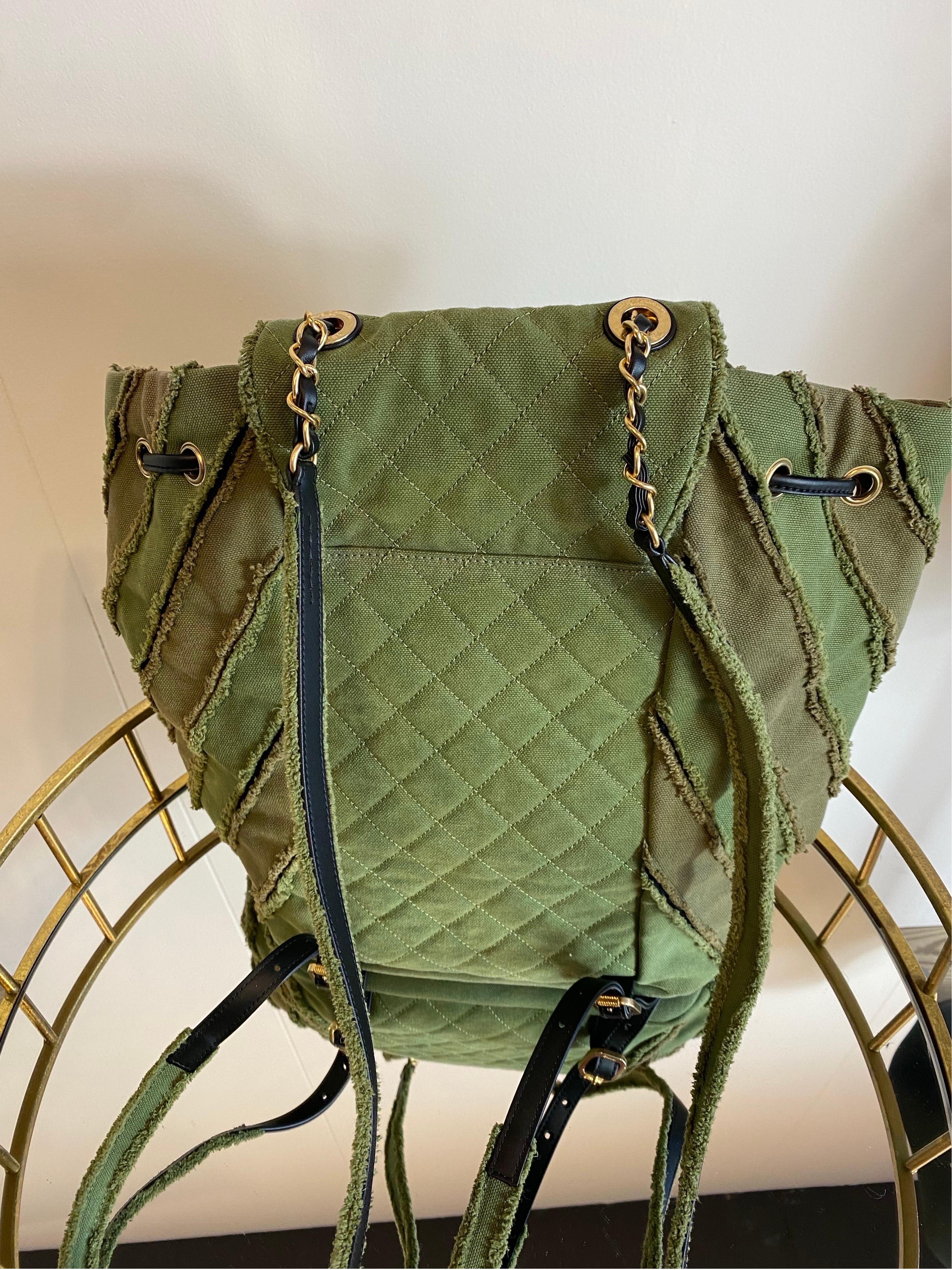 Chanel Cruise 2017 green Cuba Backpack For Sale 4