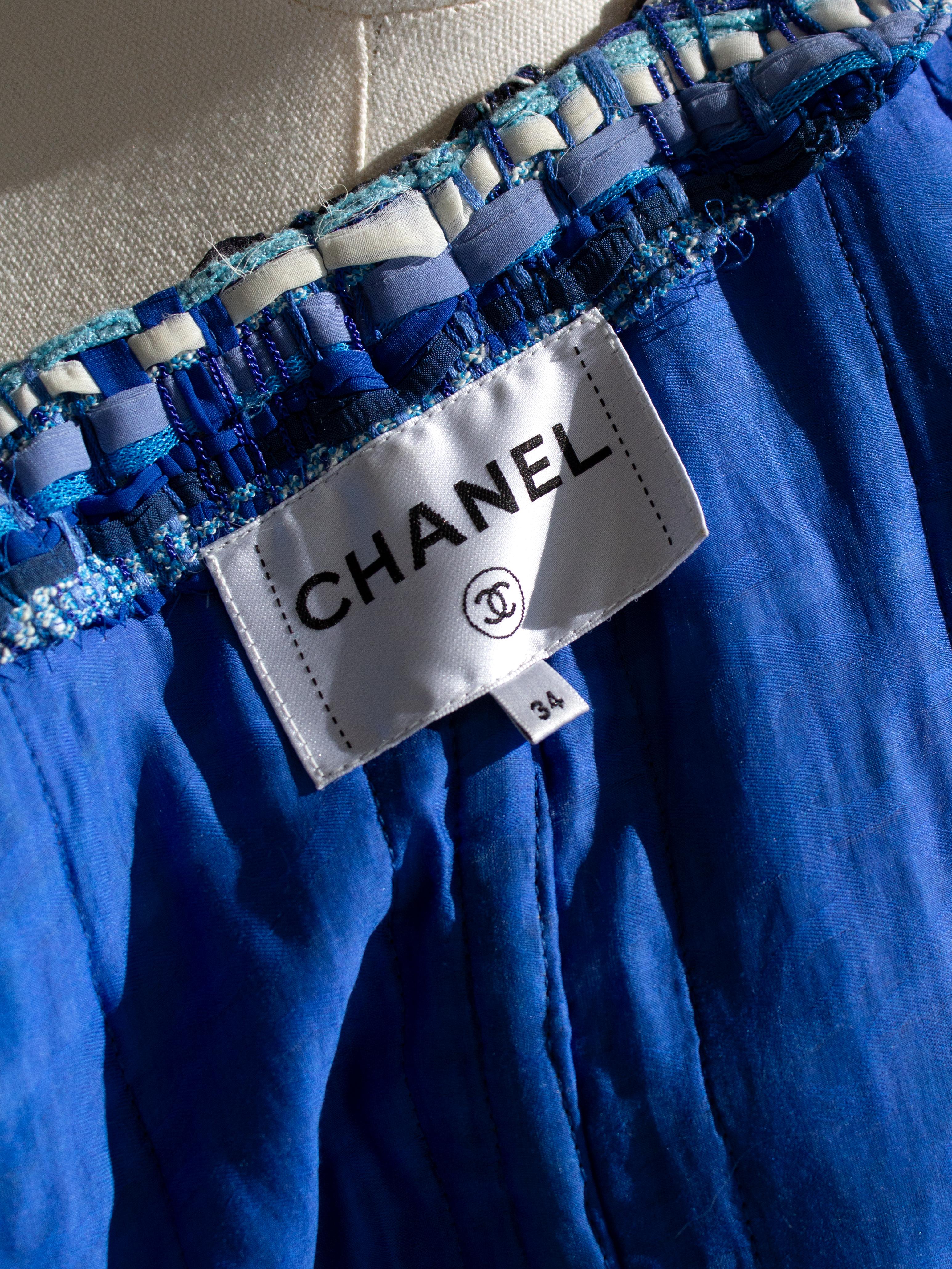 Chanel Cruise 2018 Greece Blue Gold Owl Lesage Fantasy Tweed 18C Jacket 11