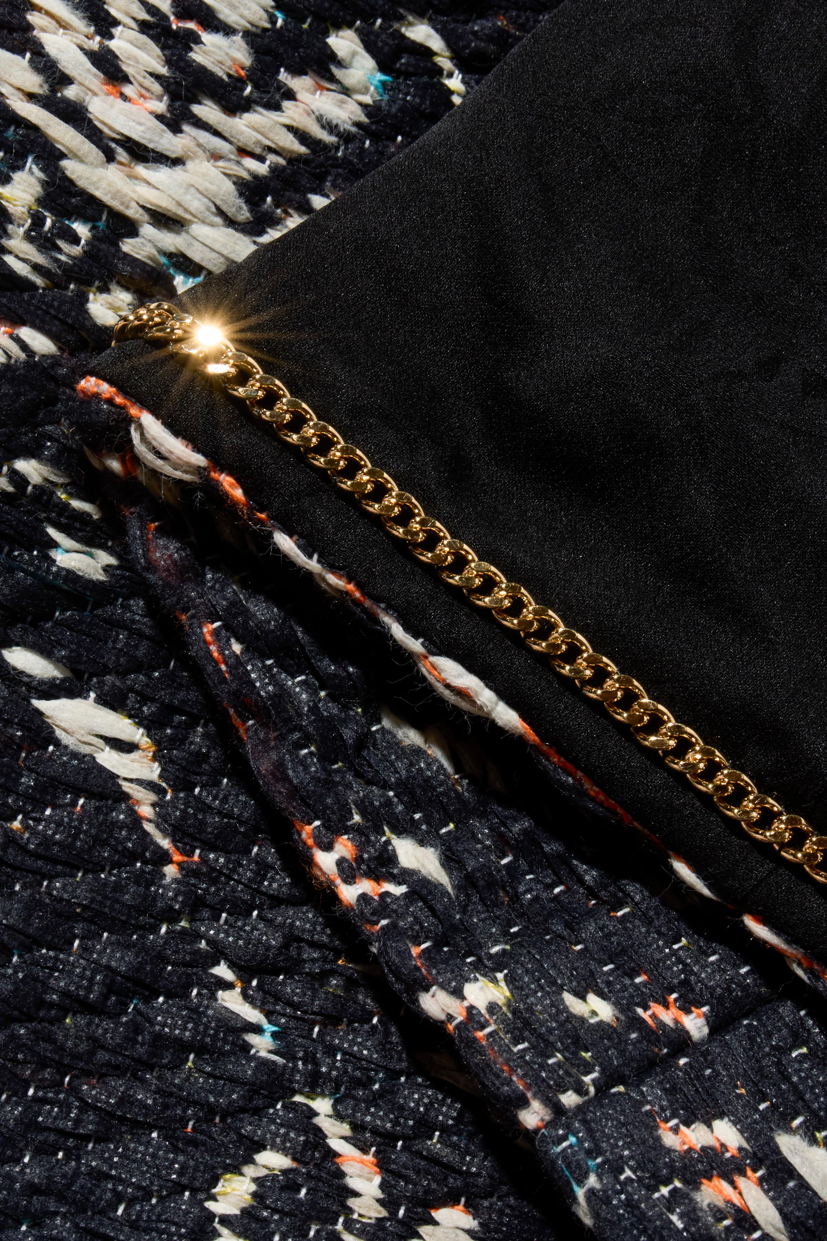 Chanel Cruise 2018 Greece Collection Navy Tweed Jacket Dress FR 36 Documented For Sale 5