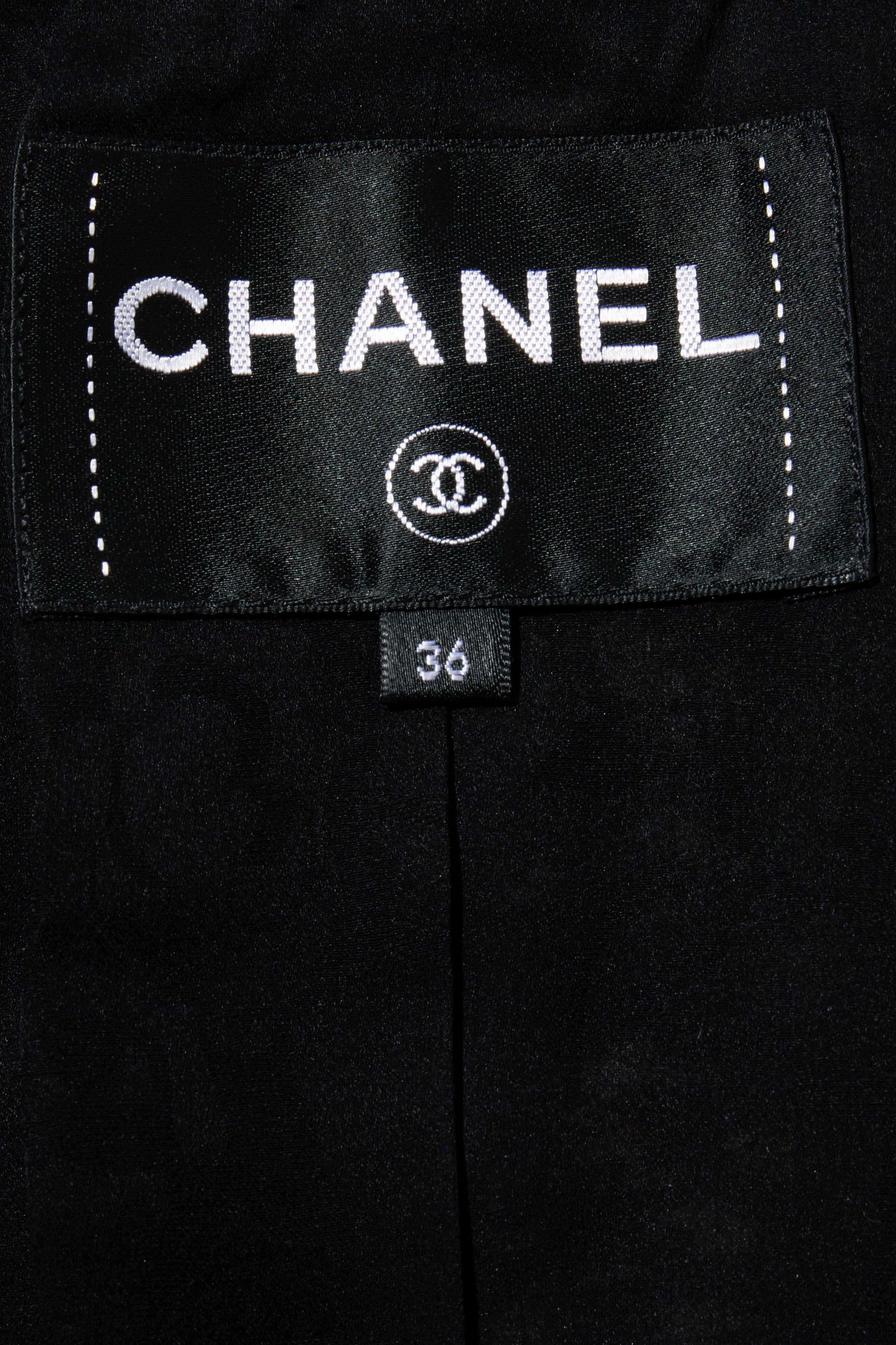 Chanel Cruise 2018 Greece Collection Navy Tweed Jacket Dress FR 36 Documented For Sale 7