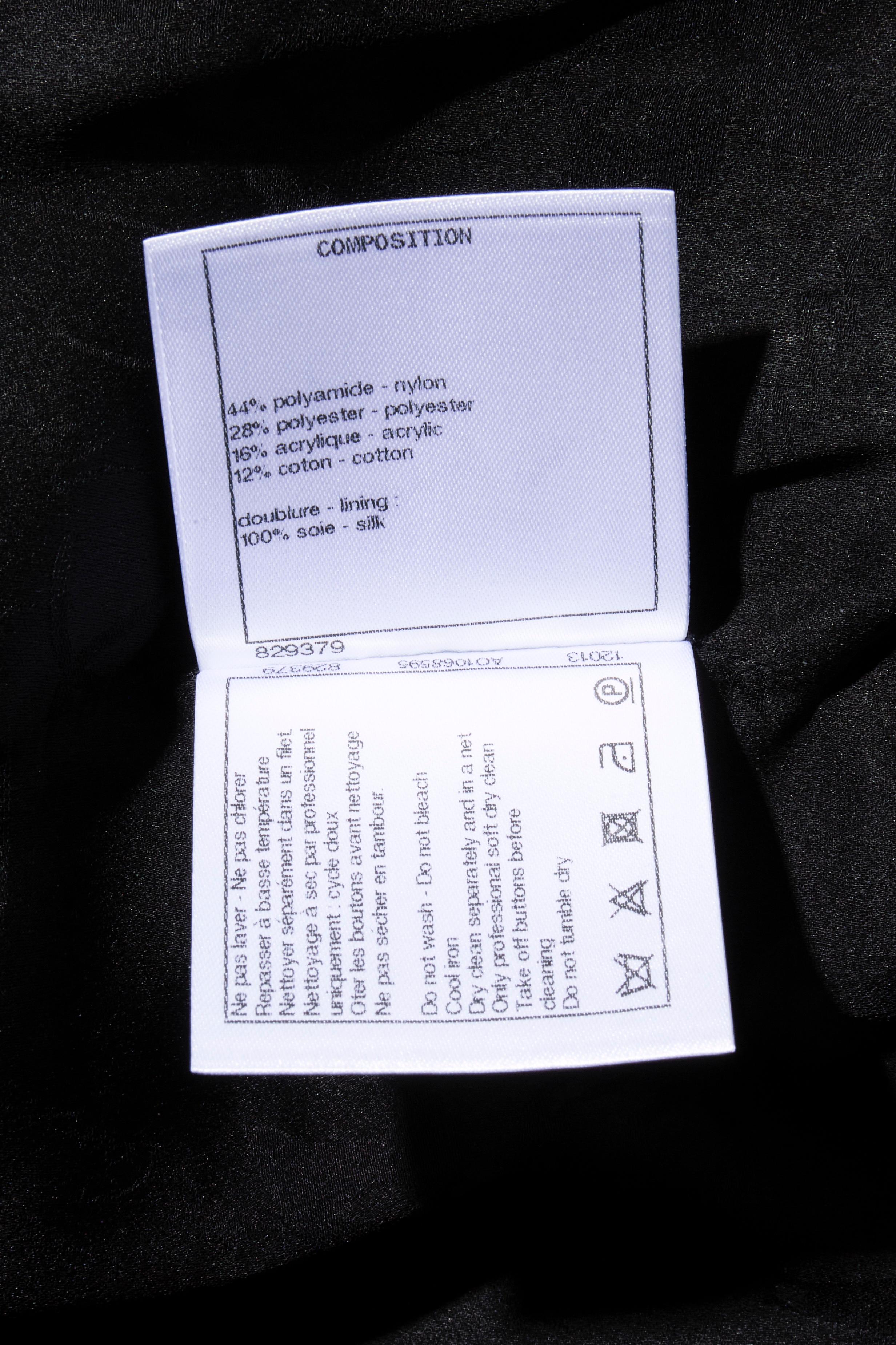 Chanel Cruise 2018 Greece Collection Navy Tweed Jacket Dress FR 36 Documented For Sale 9