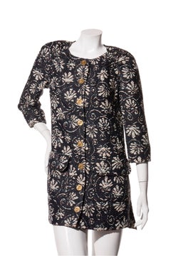 Chanel Cruise 2018 Greece Collection Navy Tweed Jacket Dress FR 36 Documented