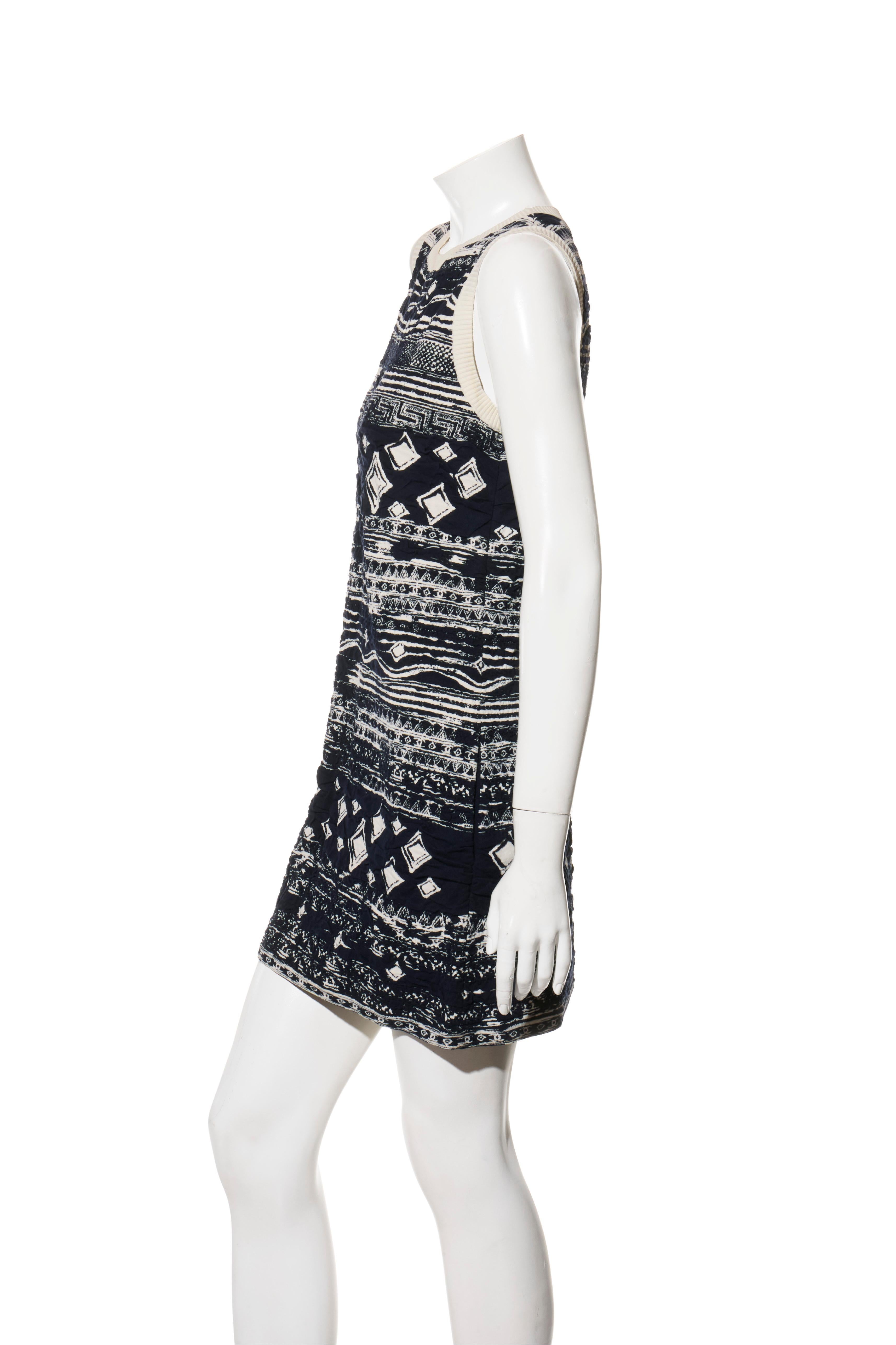 Chanel Cruise 2018 Greek Odyssey Runway Knit Dress FR 36 For Sale 1
