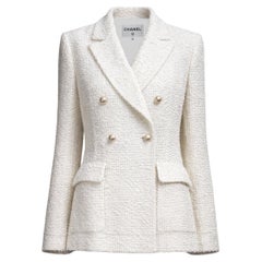 CHANEL Cruise 2019 LA PAUSA Runway Iconic Ecru Tweed 40 FR