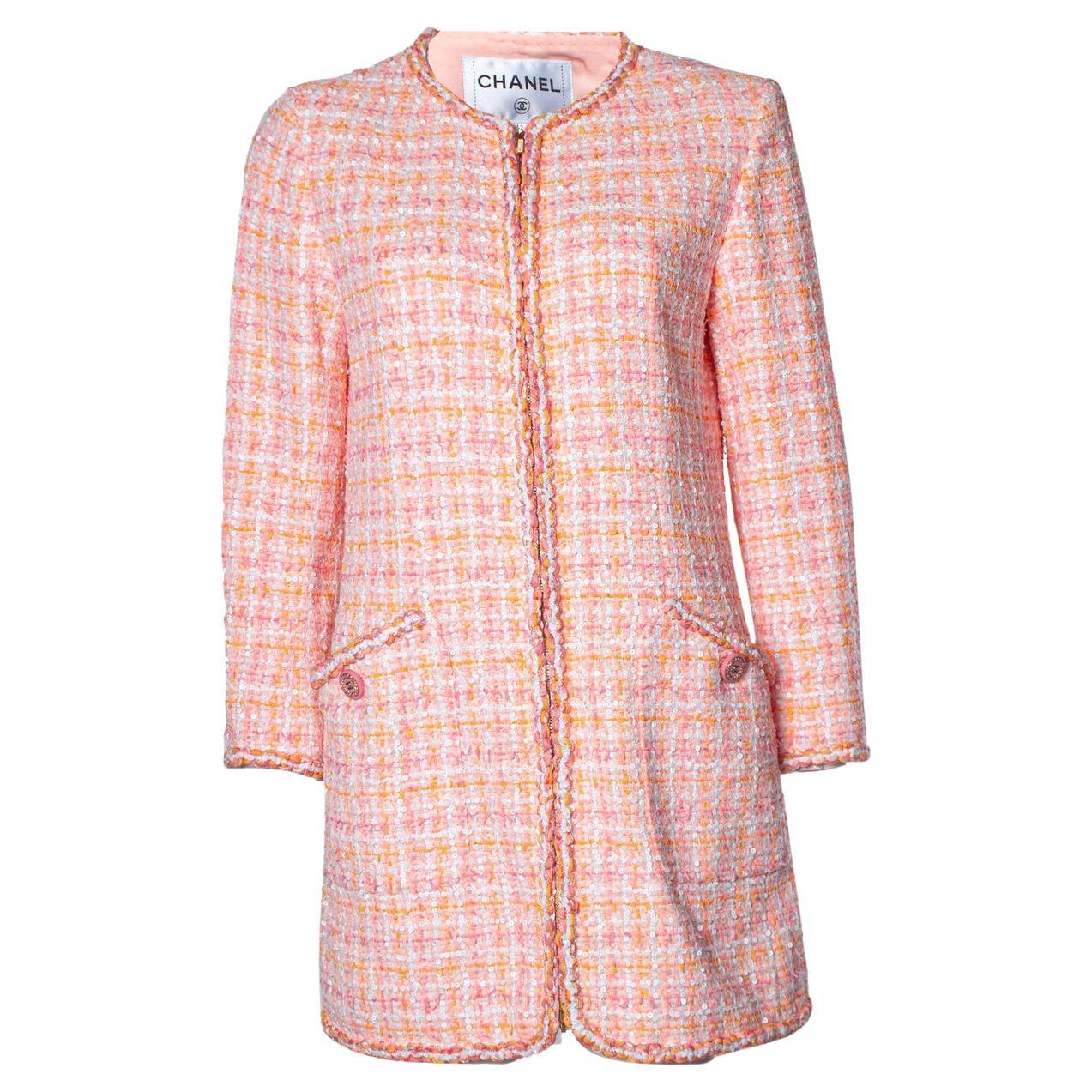 Chanel, cruise 2019 pink tweed jacket