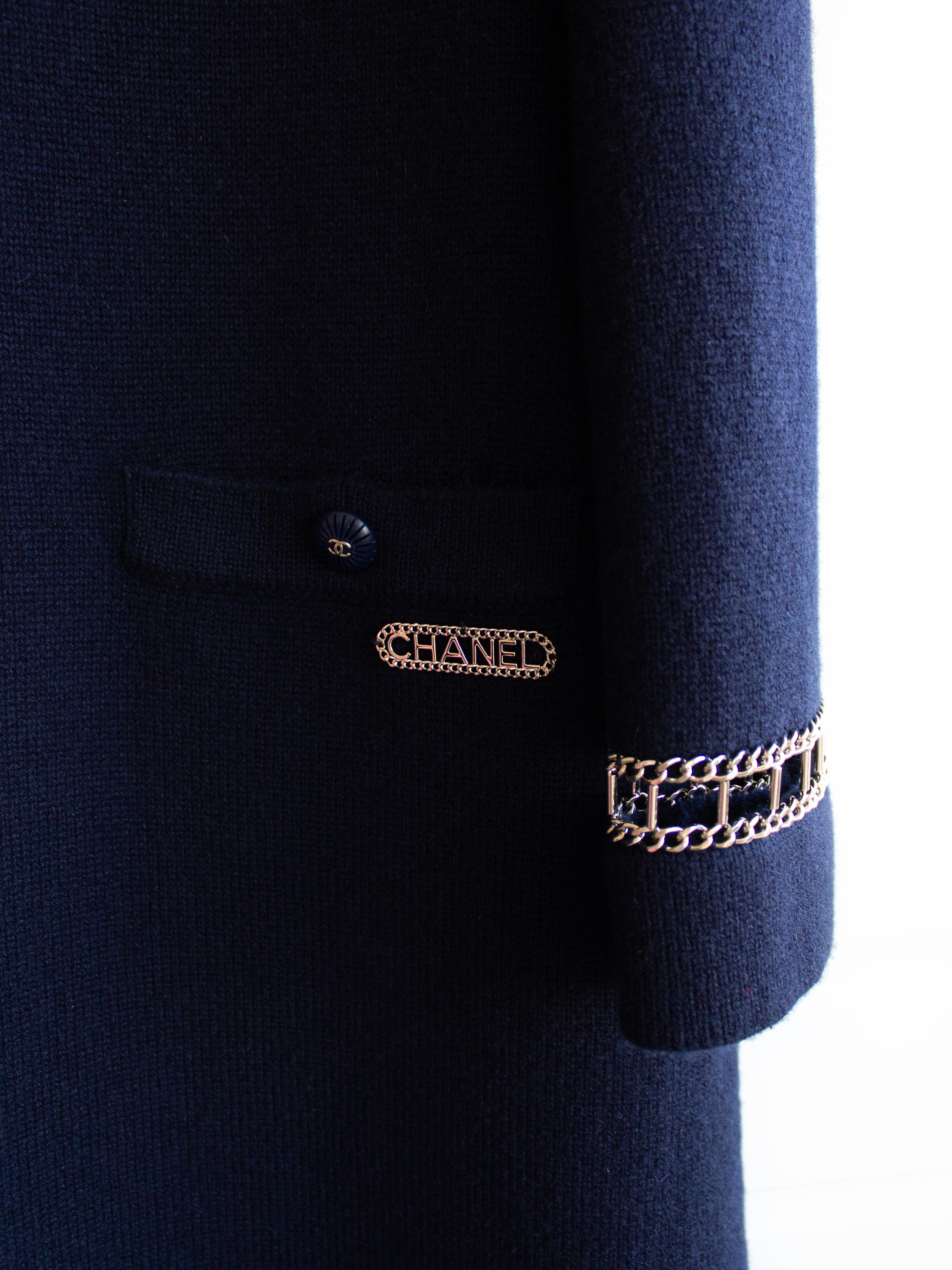 Chanel Cruise 2020 Purple Cotton Blend Chain Trim Jacket main image 0