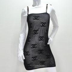 Chanel Cruise 2022 Black Cashmere Mini Dress