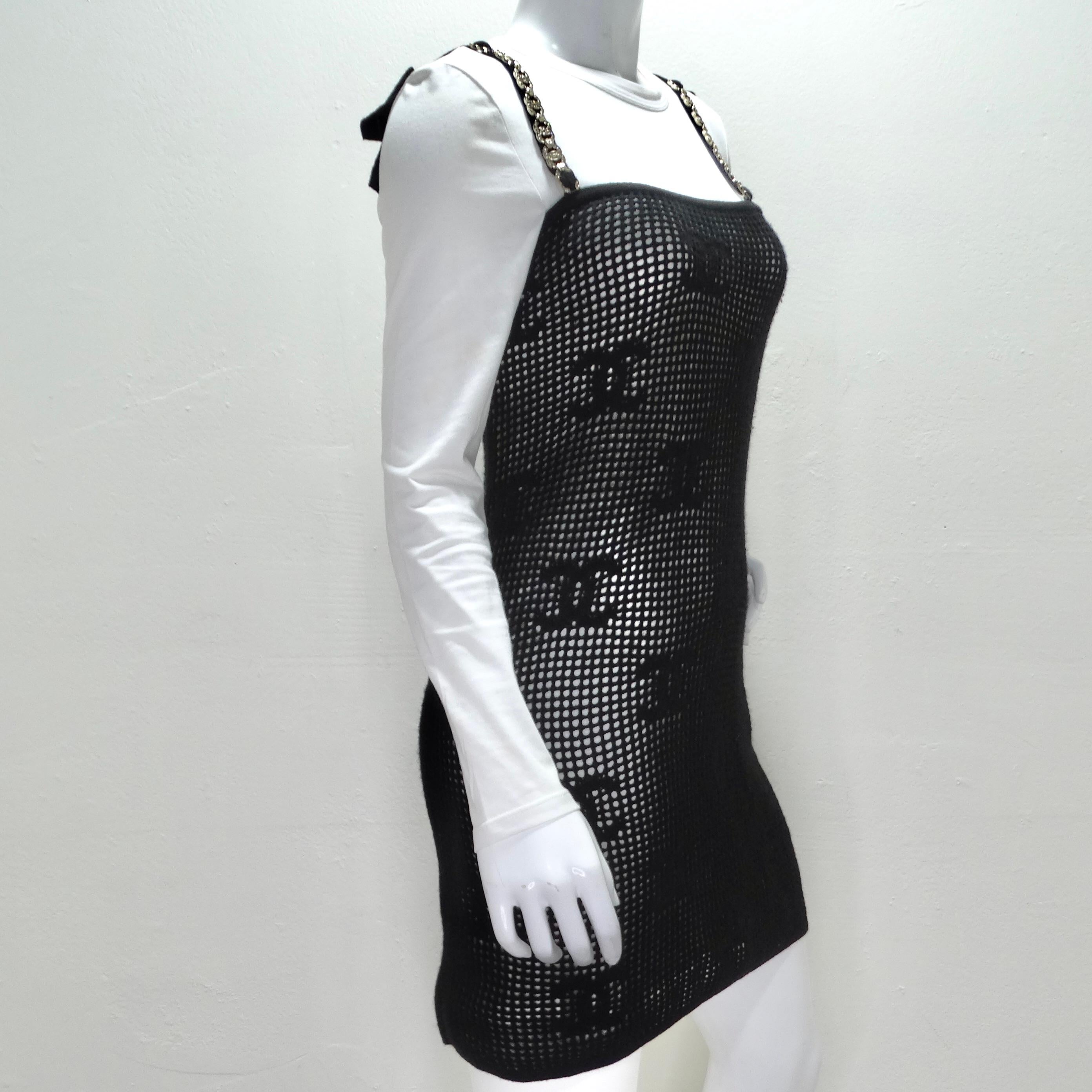 Chanel Cruise 2022 Black Cashmere Mini Dress 1