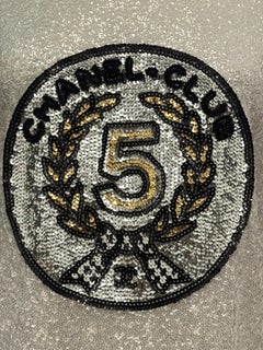 Chanel Cruise 2023 Paris Monte Carlo racing sequined logo top