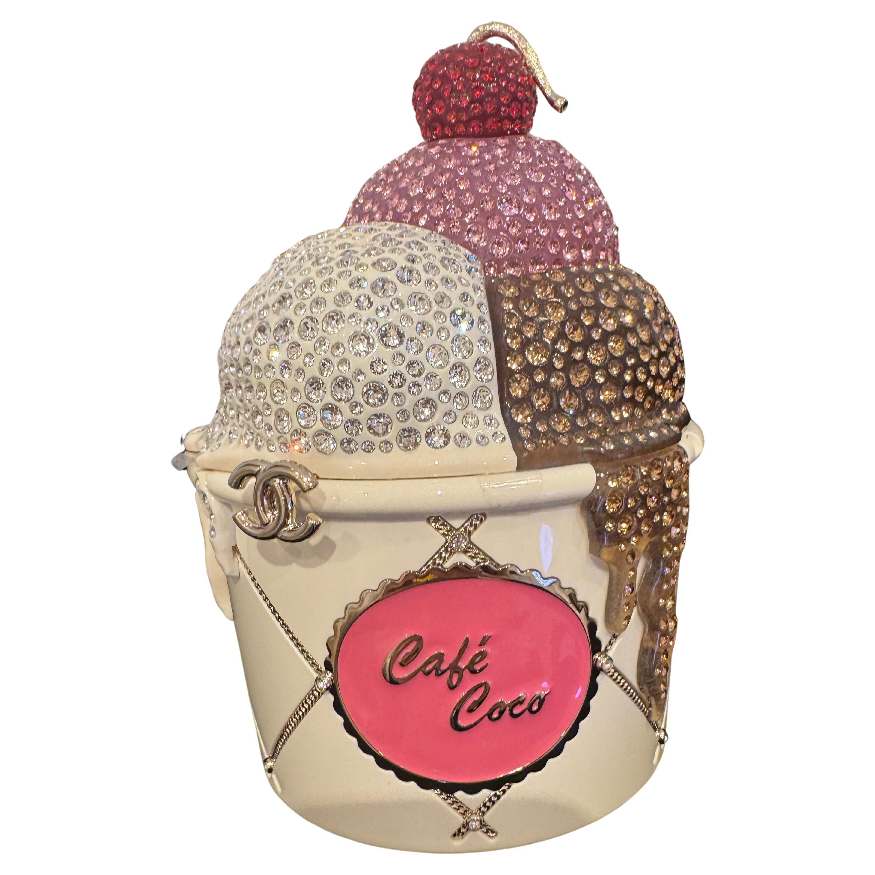 Chanel Cruise 2026 gelato ice cream minaudière evening bag For Sale