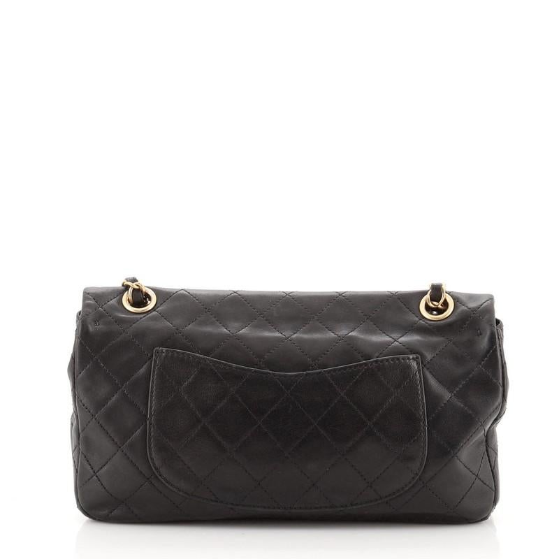 Chanel Cruise Charm Flap Bag Quilted Lambskin Medium In Fair Condition In NY, NY