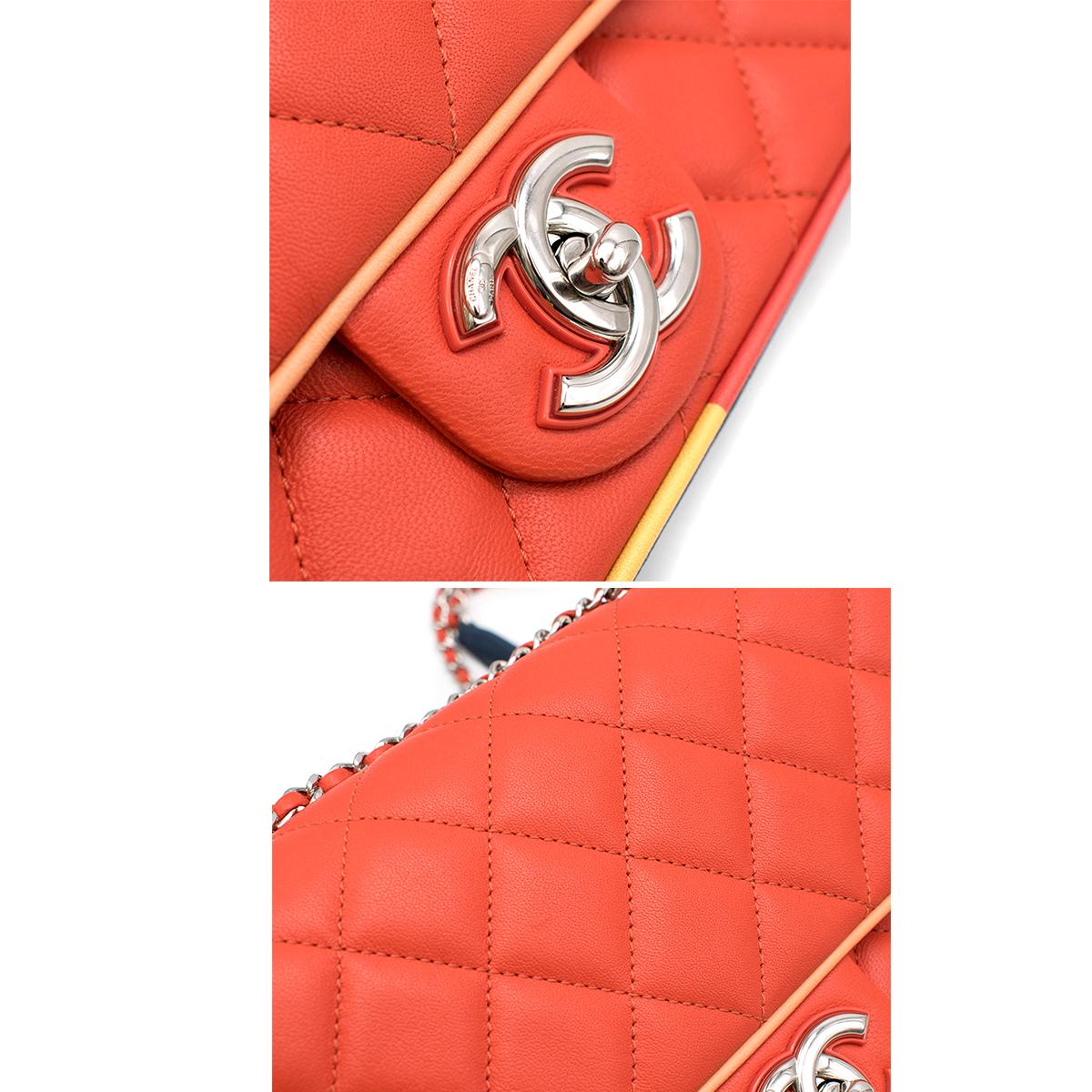 Red Chanel Cruise Collection Multi-Colour Flap Bag