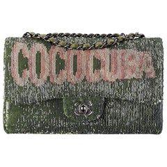 Chanel Cruise Lambskin-Trimmed Sequin Classic Flap Bag