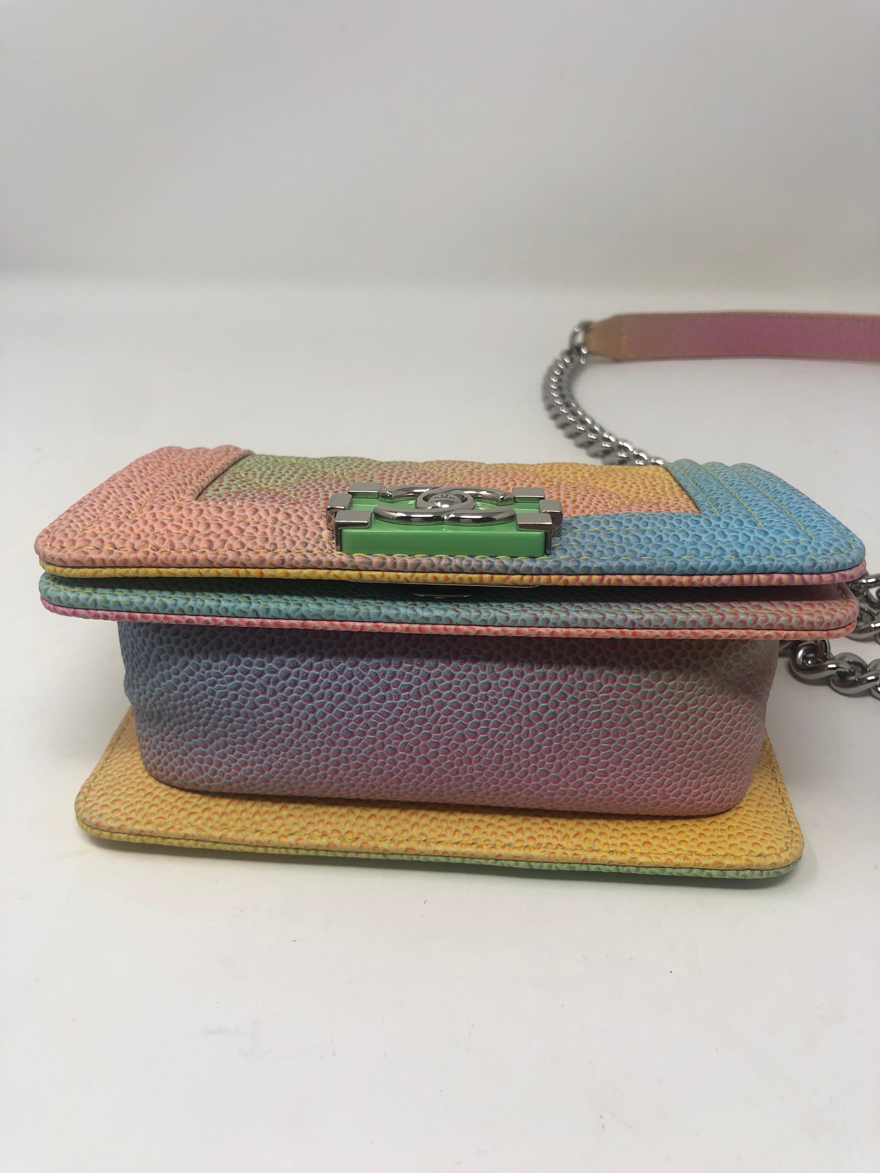 Chanel Cruise Rainbow Pastel Mini Boy Bag 3
