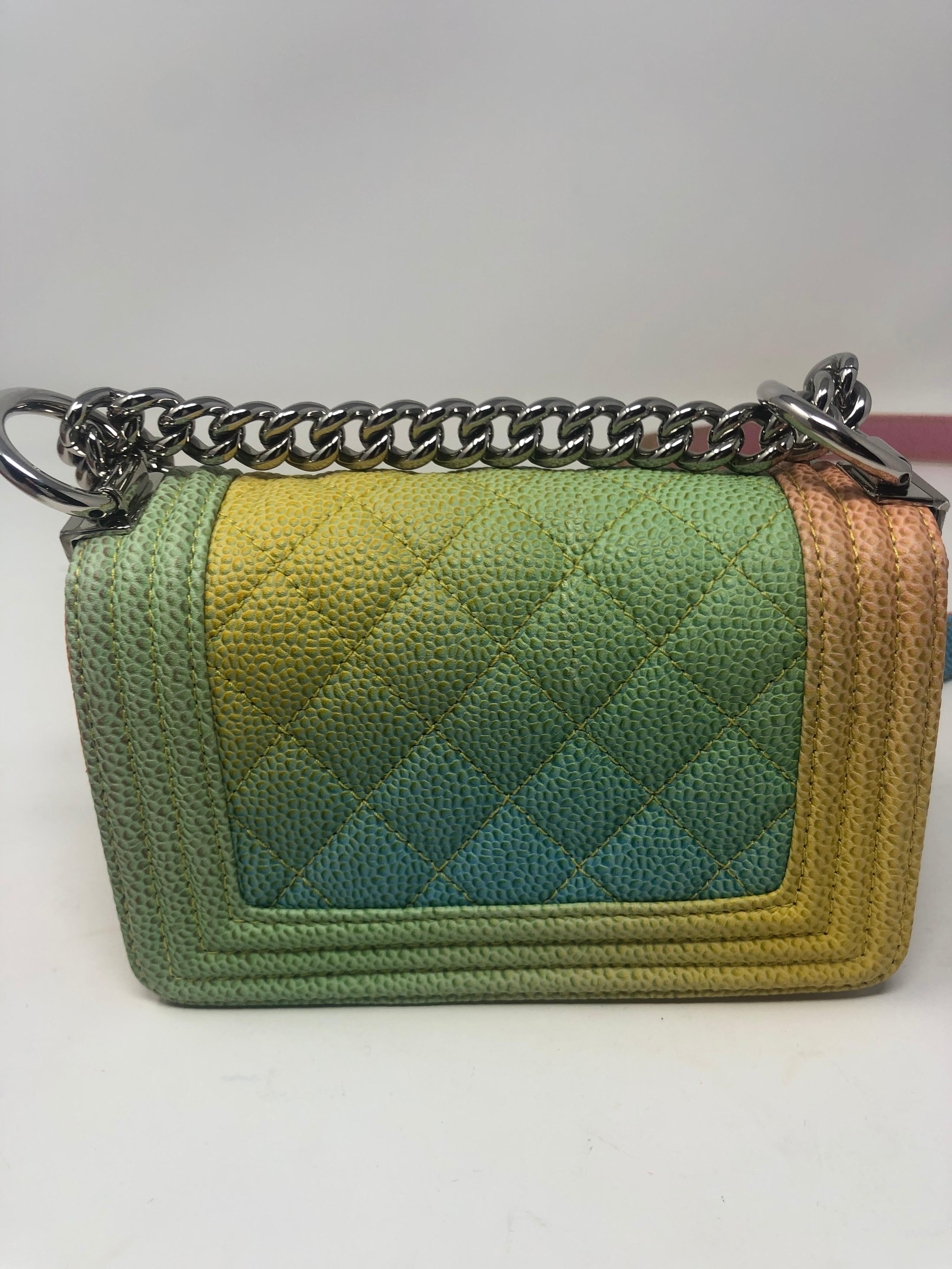 Chanel Cruise Rainbow Pastel Mini Boy Bag 6
