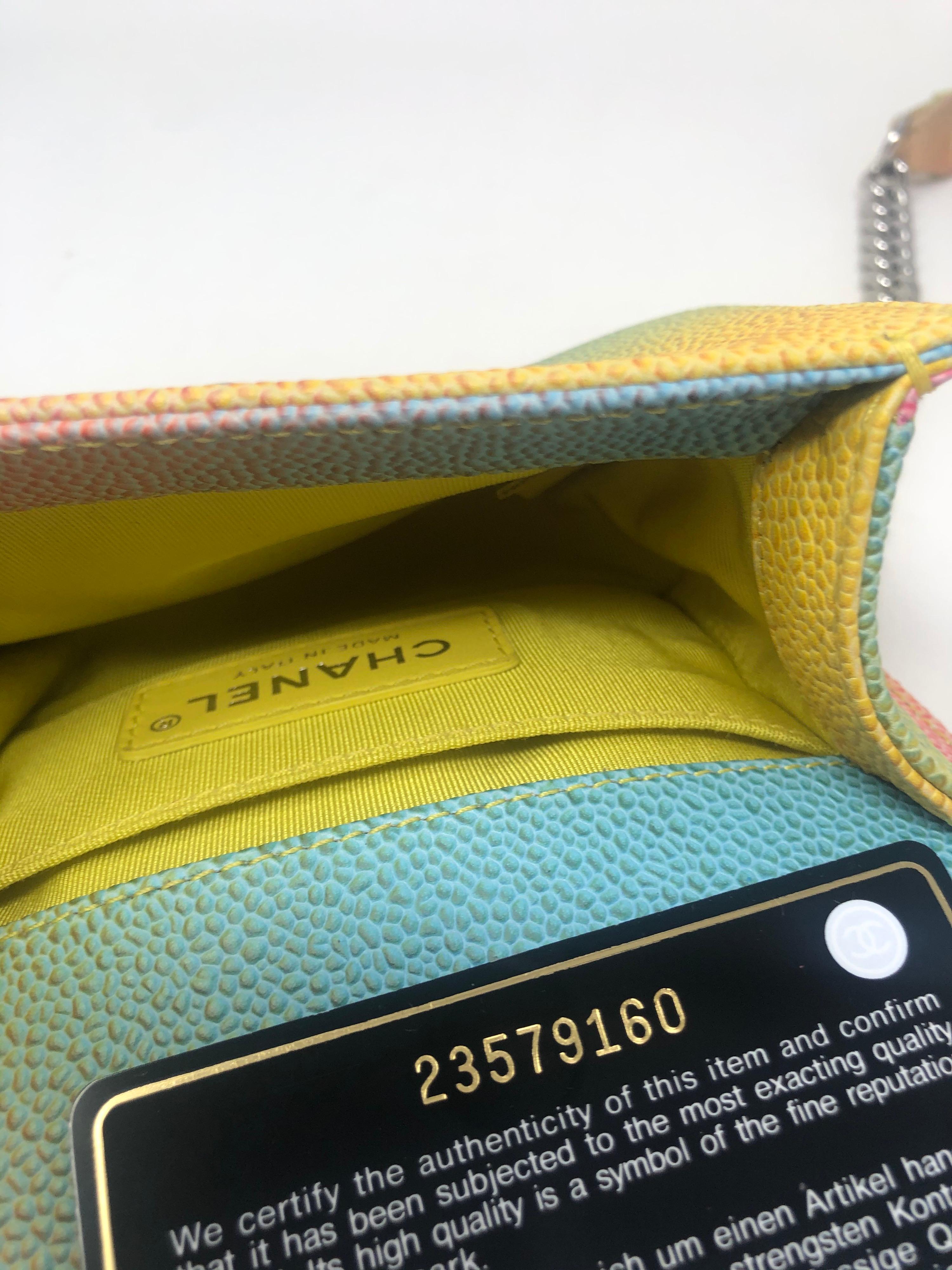 Chanel Cruise Rainbow Pastel Mini Boy Bag 7
