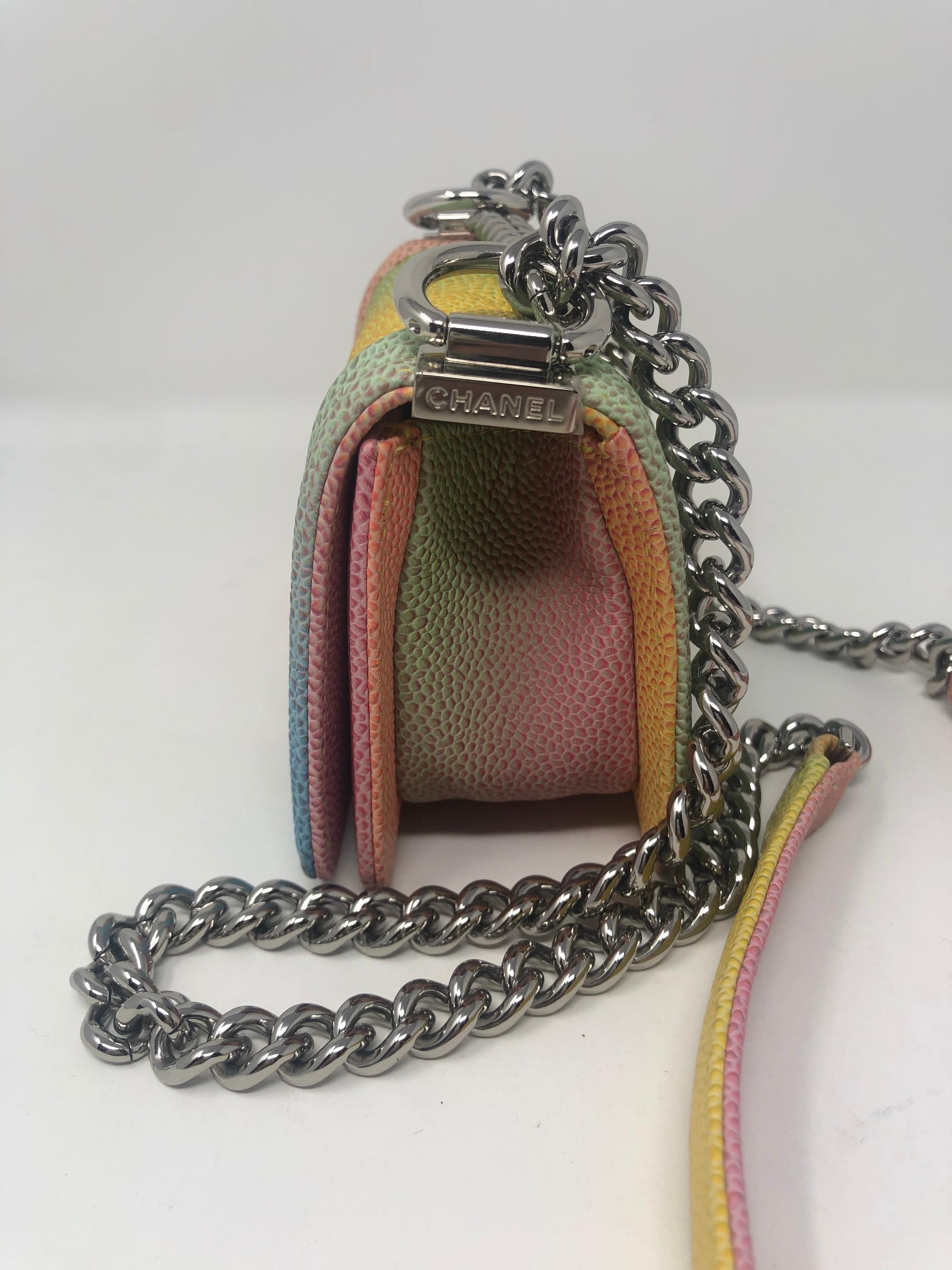 Chanel Cruise Rainbow Pastel Mini Boy Bag 10