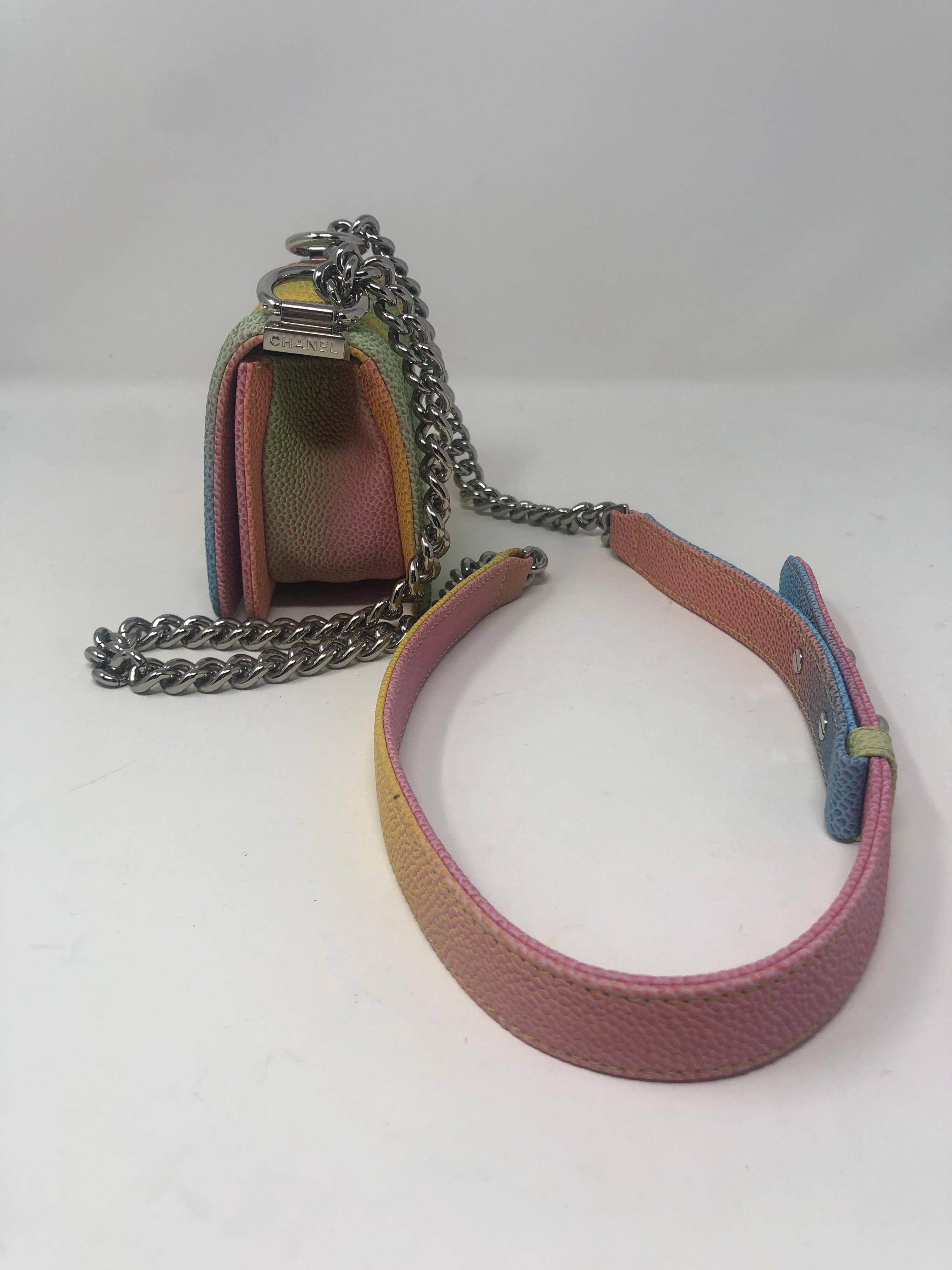 Chanel Cruise Rainbow Pastel Mini Boy Bag 11