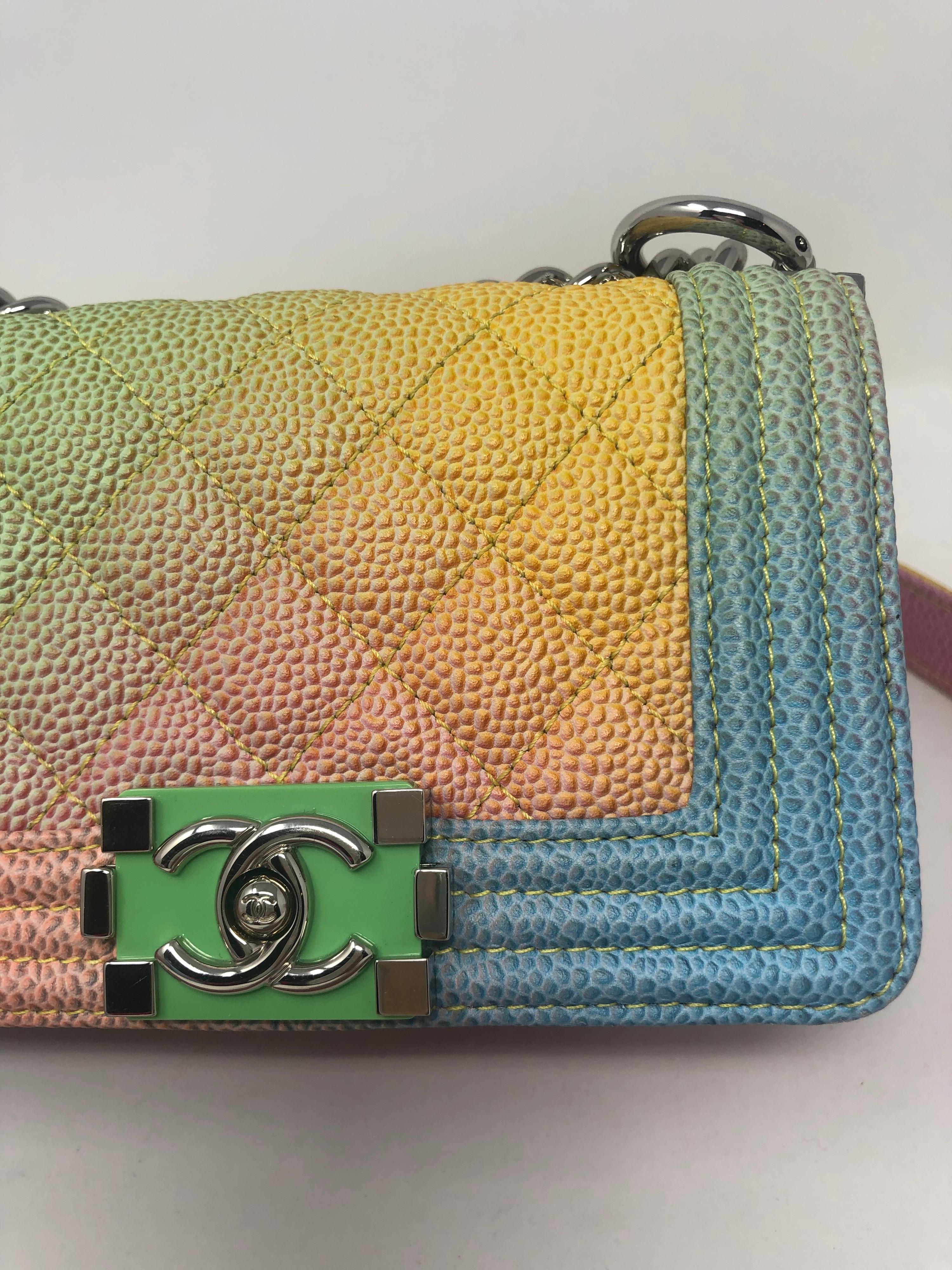 pastel rainbow purse