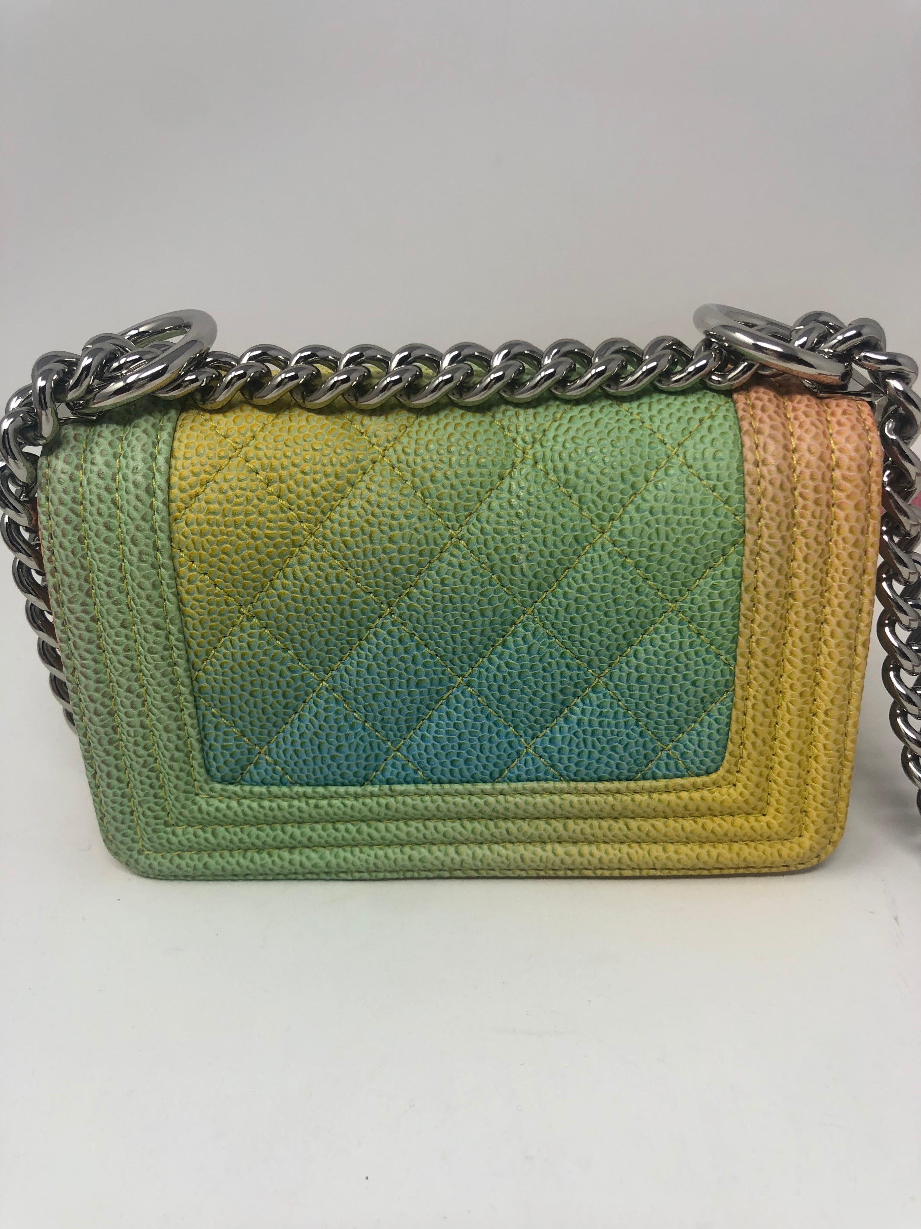 Chanel Cruise Rainbow Pastel Mini Boy Bag 1