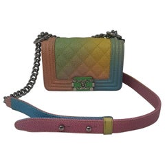 Chanel Cruise Rainbow Pastel Mini Boy Bag 