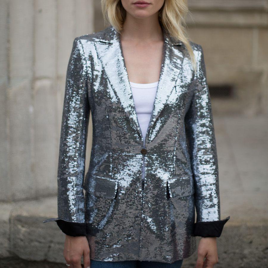CHANEL Cruise Silver Sequins Jacket 1