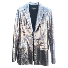 CHANEL Cruise Silver Sequins Jacket