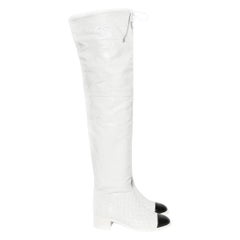 Chanel Crumpled Thigh High Boot (Karl Lagerfeld)