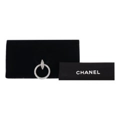Chanel Metier Paris Rome Crystal Detailed Velvet Clutch Bag