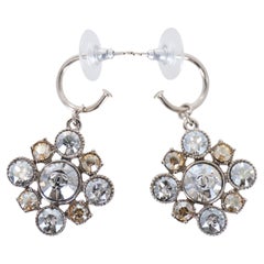 Chanel Crystal Diamante Drop Earrings