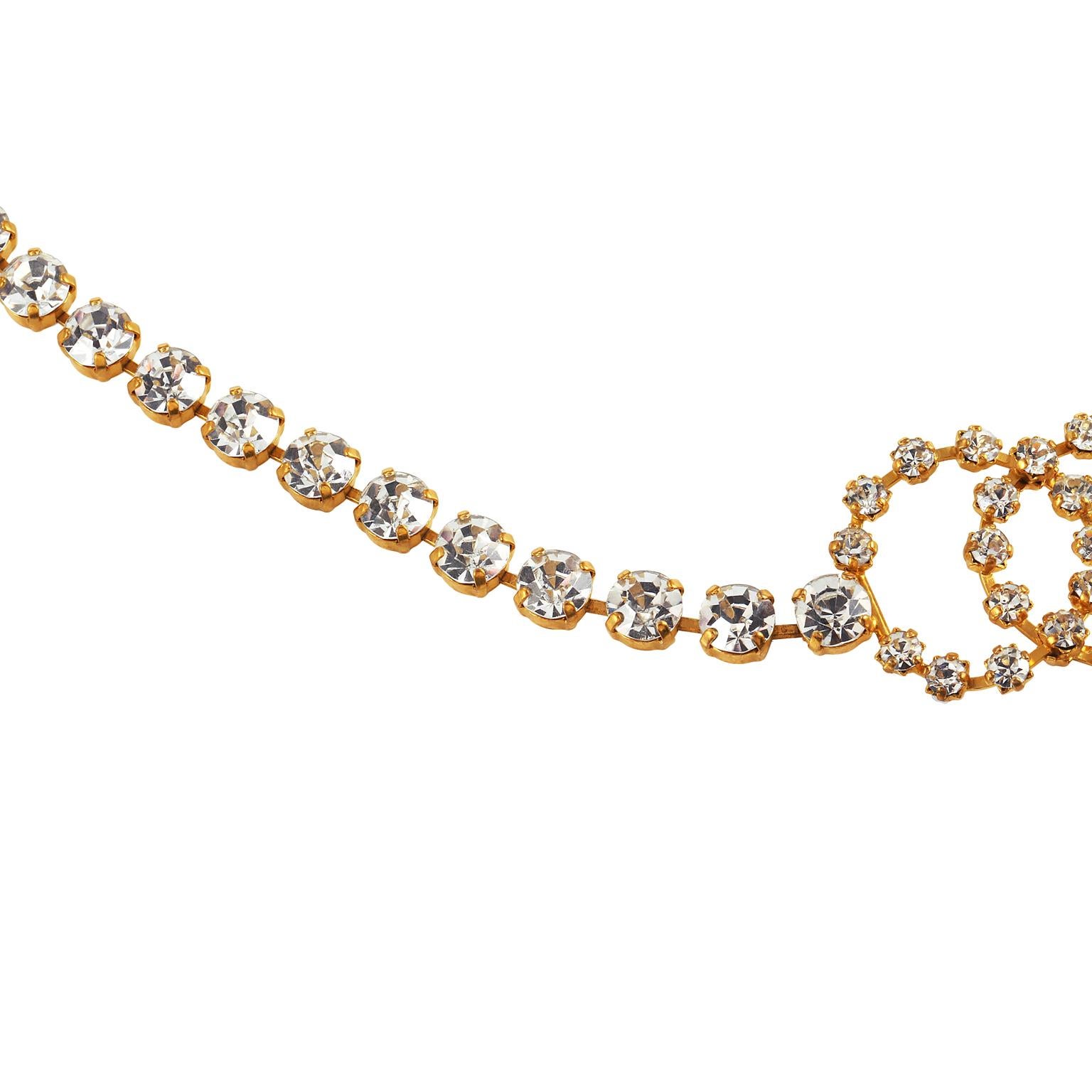 Chanel Crystal Interlocking Circles Necklace 1