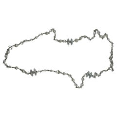 Chanel Crystal Pearl Rhinestone CC Logo Long Necklace