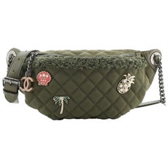 Chanel Cuba Charms Banane Waist Bag Quilted Canvas