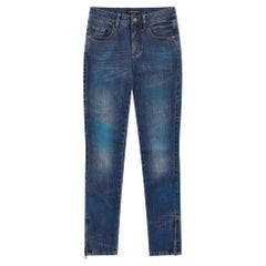 Chanel Cuba Collection Painted Cotton Jeans