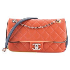 chanel Cuba Color Flap Bag Quilted Lambskin Medium