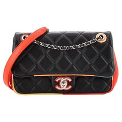 Chanel Cuba Color Flap Bag aus gestepptem Lammfell